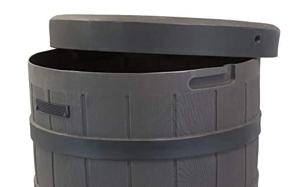 2026 Good Ideas Rain Wizard American Oak Rain Barrel – 50 Gallon