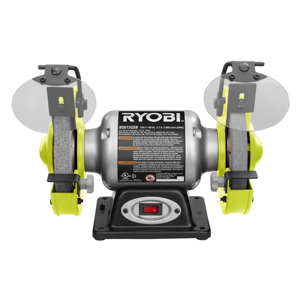 RYOBI 2.1 Amp 6 Grinder with LED lights BG612G