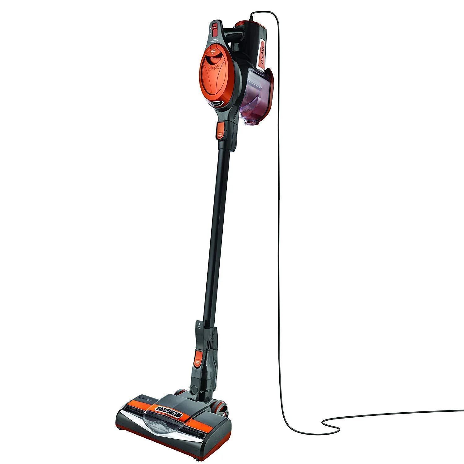 2026 Shark Rocket Ultra-Light Corded Bagless Vacuum For Carpet And Hard Floor Cleaning With Swivel Steering (HV301), Gray/Orange