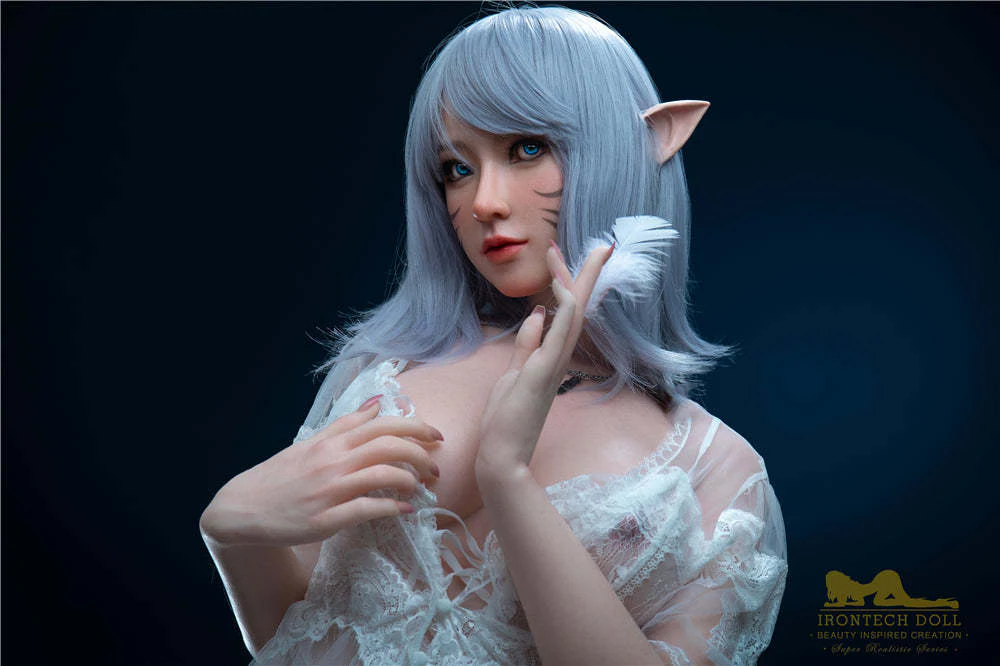sex doll RC5.4ft / 166cm Spotlessly White Silicone Elf Sex Doll - Irontech Doll Candy - R C