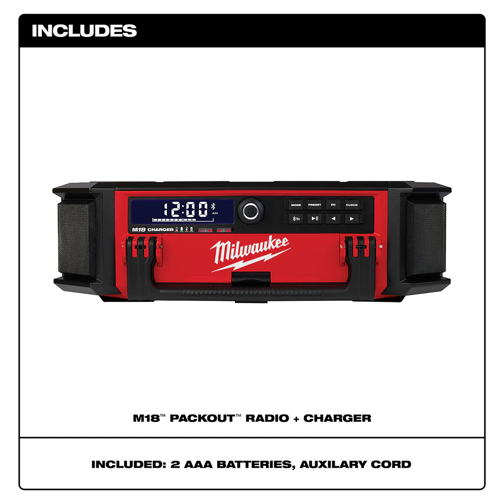 2026 Milwaukee 2950-20 M18 18V PACKOUT Radio Charger - Bare Tool