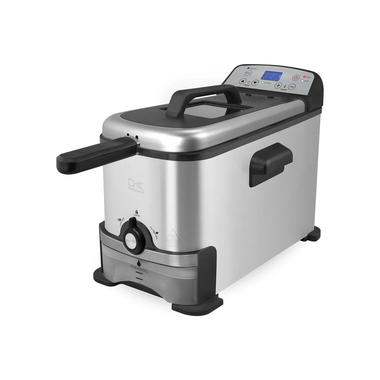 2026 Kalorik® 3.2 Quart Digital Deep Fryer with Oil Filtration