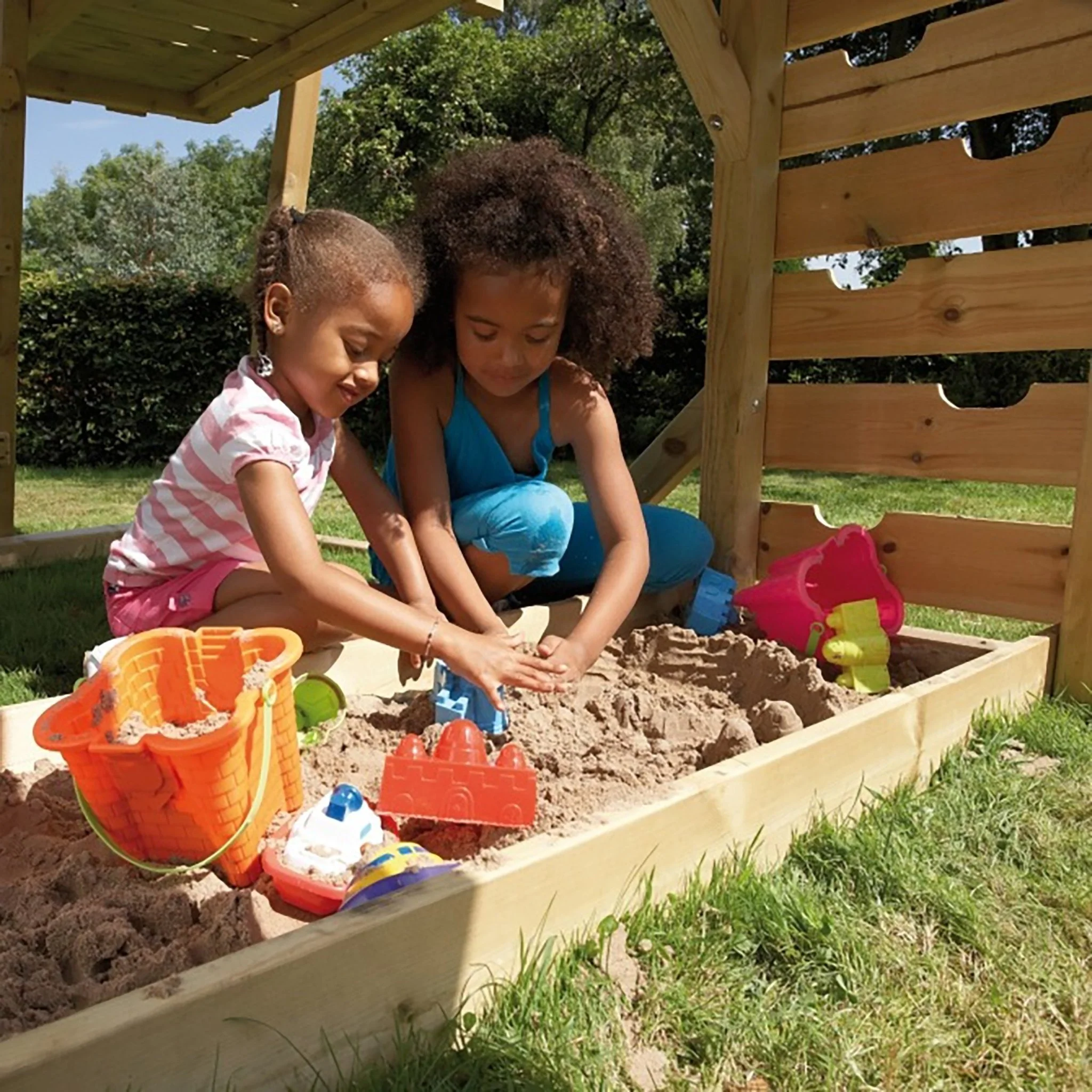 TP Kingswood Wooden Climbing Frame Tower & 3m Super Wavy Slide - FSC® certified