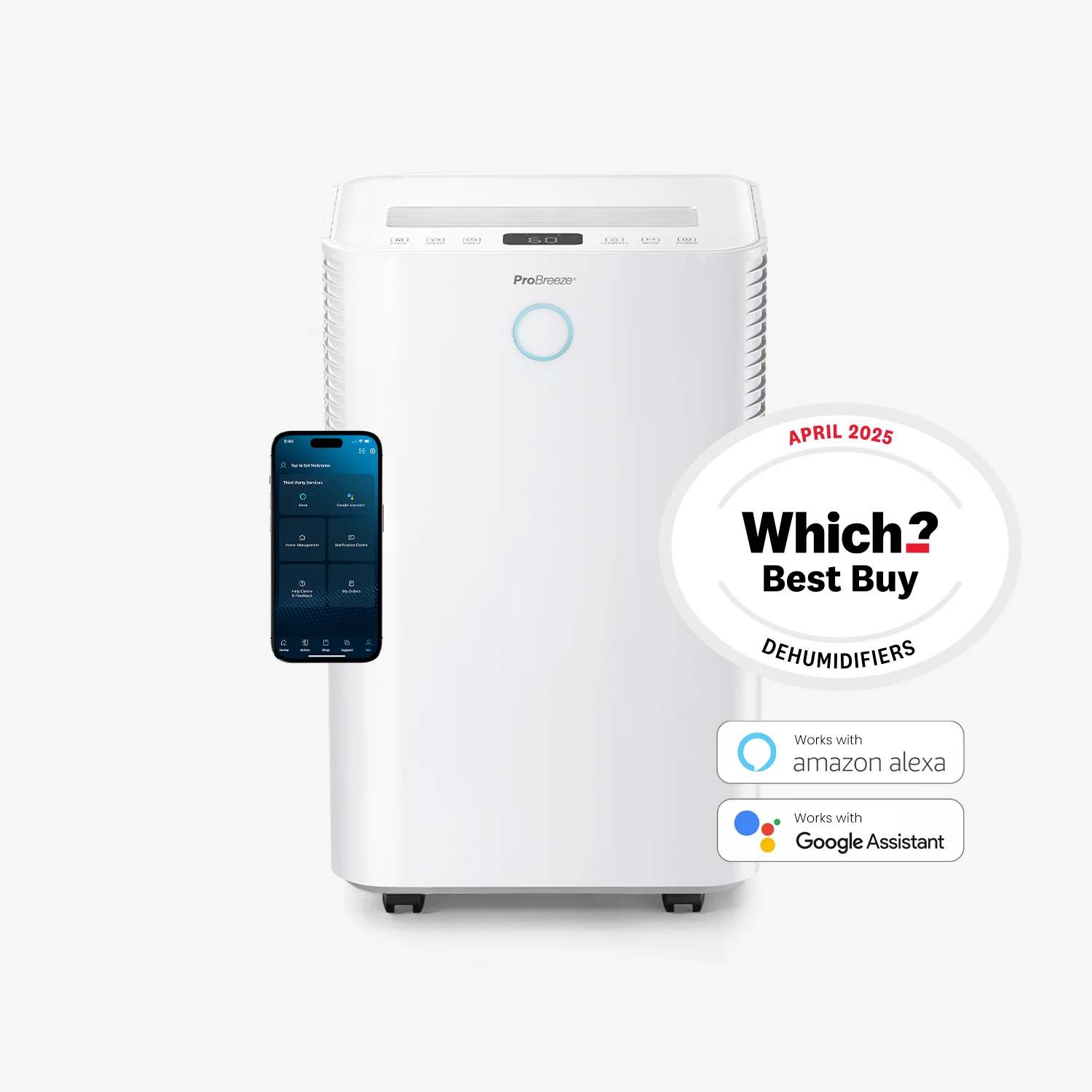 2026 OmniDry 20L Quiet Low Energy Dehumidifier with Laundry Mode and Smart App Control