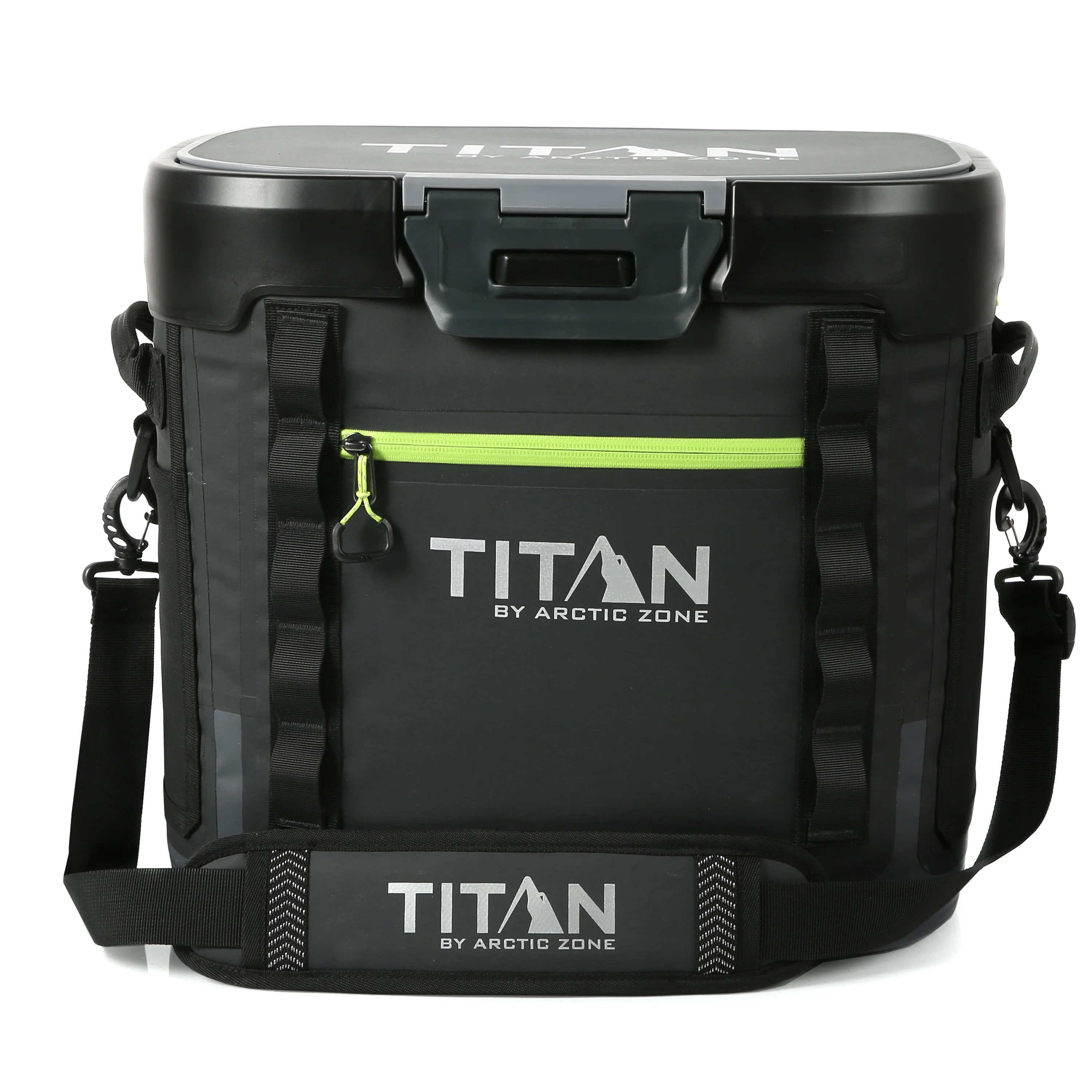 Titan by Arctic Zone 36 Can Capacity Waterproof and Leak Proof Welded Thermocooler, Black/Green, Per Pack 1