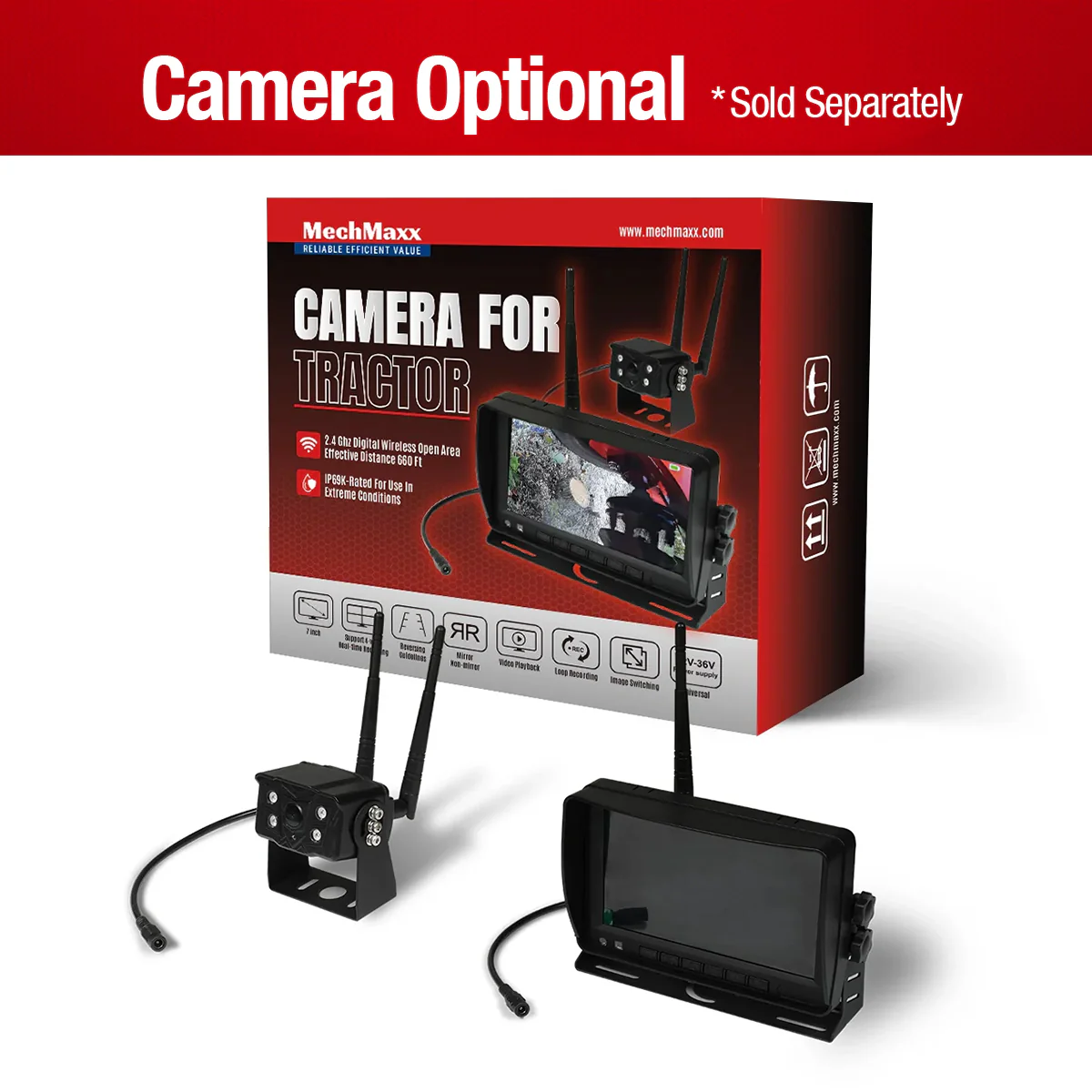 2026 MechMaxx SG24 3-Point PTO Stump Grinder with 34 Carbide Teeth (PTO Shaft with Slip Clutch Included), Fits 15-45HP Tractors