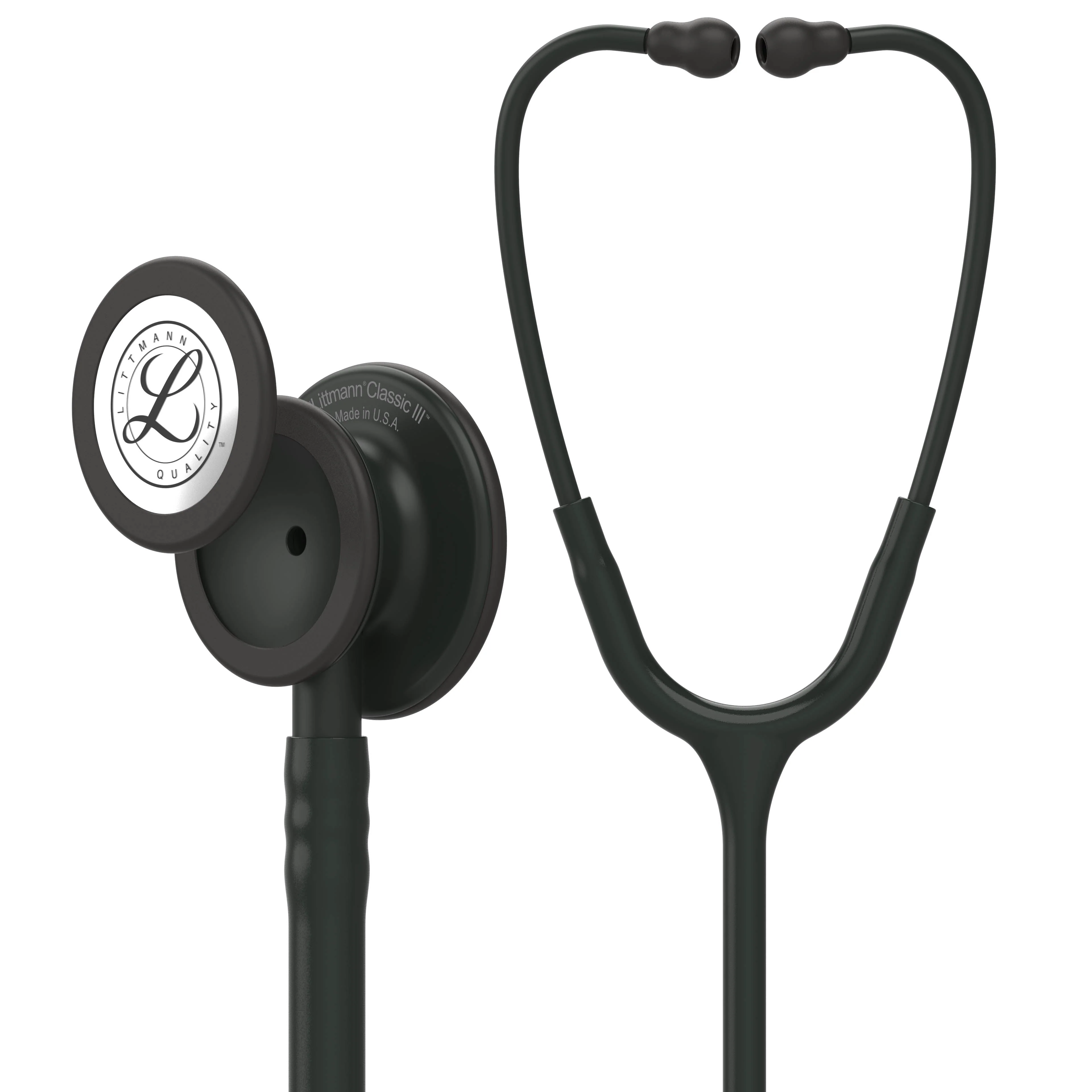 2026 Littmann Classic III Monitoring Stethoscope: All Black 5803 - Over Engraved
