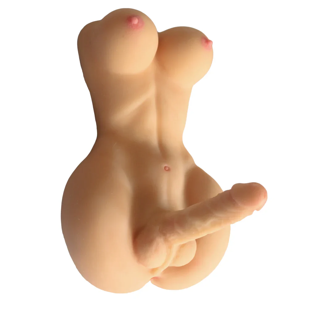 sex doll RC15.4lb Best Big Brest Trans Sex Doll With Huge Dildo - R C