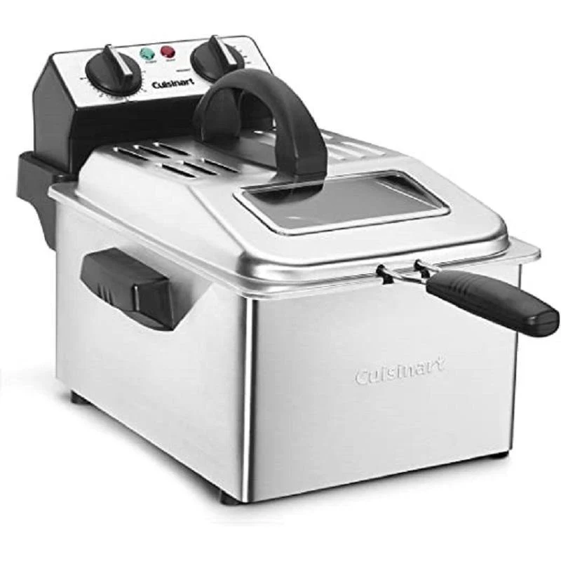 2026 Cuisinart 4-Quart Deep Fryer – 1800-Watt Immersion Heating, Dishwasher Safe Components