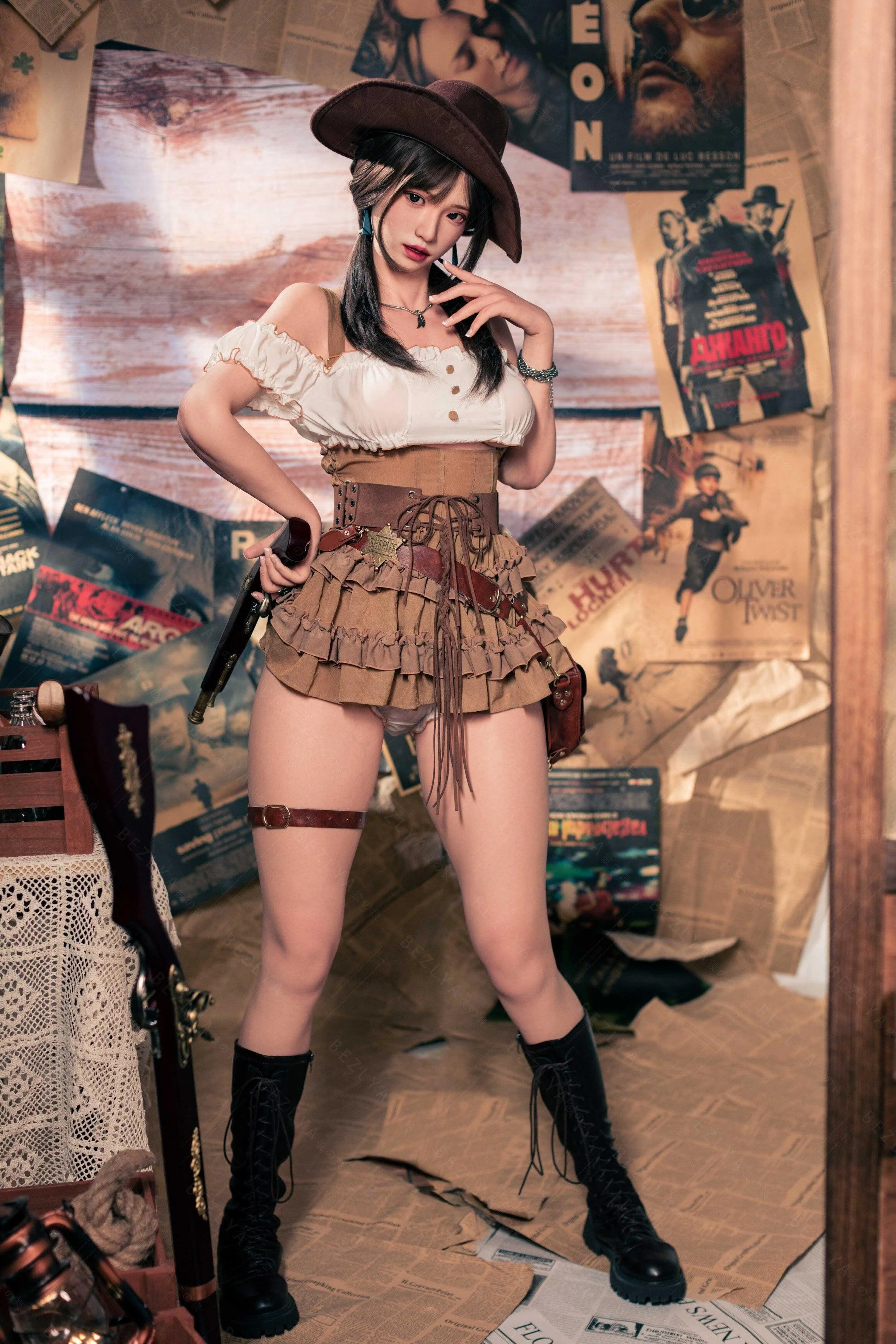 sex doll RCBezlya - Helianthus - 162cm/5ft3.75 - 2.2U A-cup - Silicone Sex Doll - R C