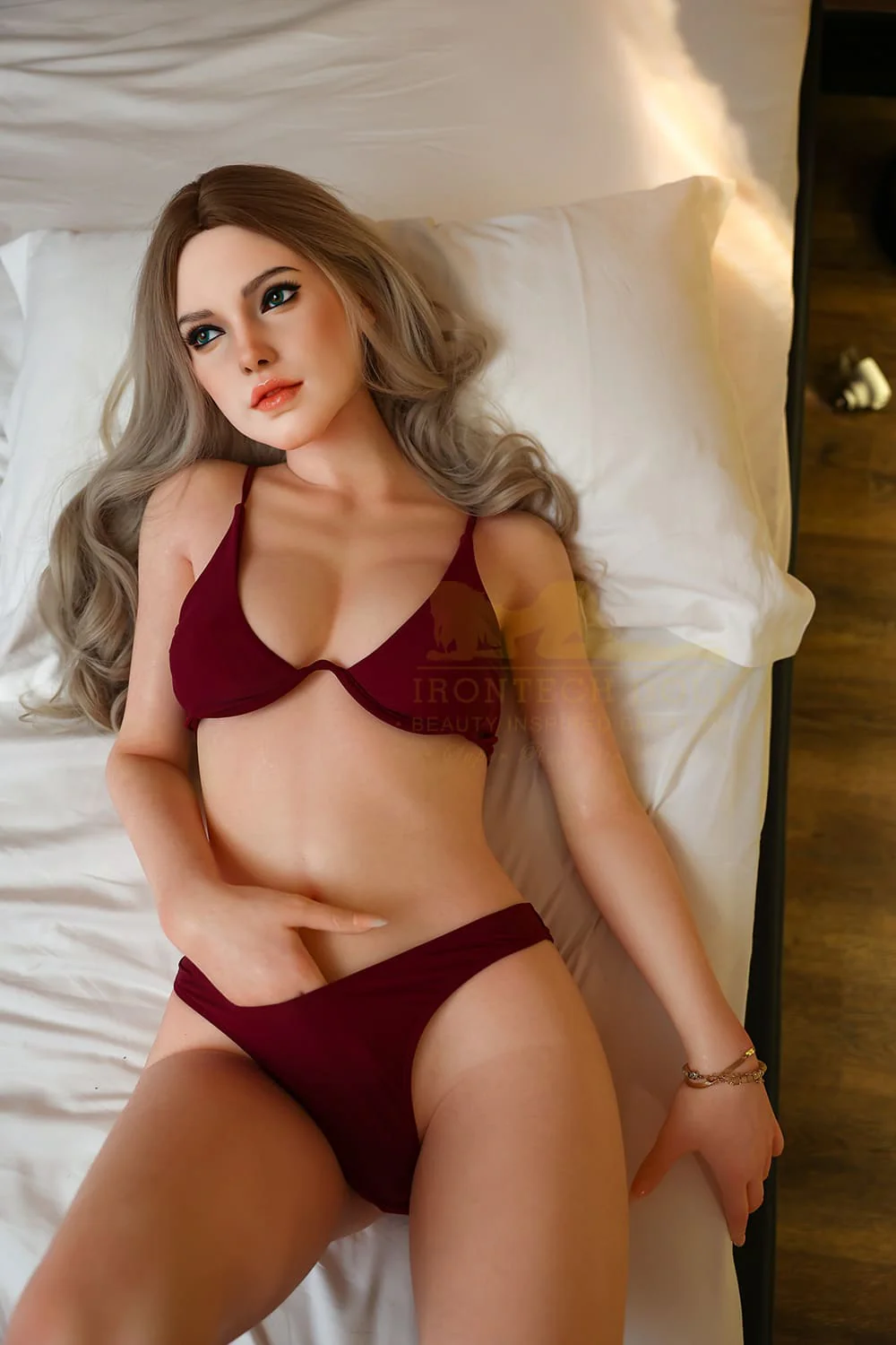 sex doll RC163cm / 5ft4 Blonde B-cup Silicone Small Chest Sex Doll - Irontech Doll: Heidi - R C