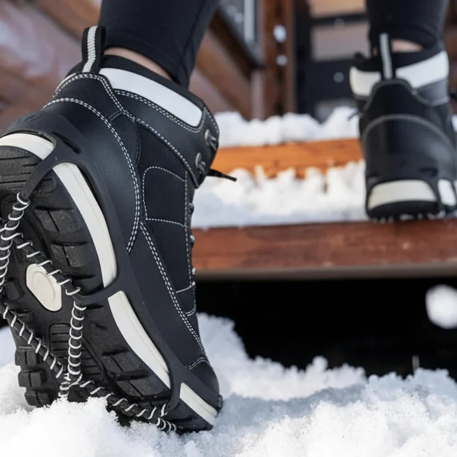 Ice Cleats Traction Spikes Shoes Steel Coil Anti Slip Grips