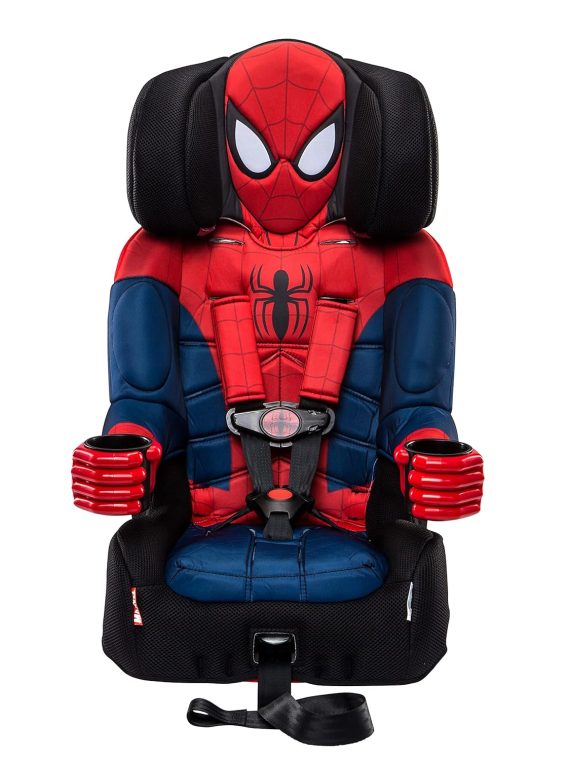 2026 KidsEmbrace Marvel Spider-Man 2-in-1 Forward-Facing Booster Car Seat LATCH | 5-Point Harness Booster 22-65lbs converts to Belt-Positioning Booster 40-100lbs | Adjustable