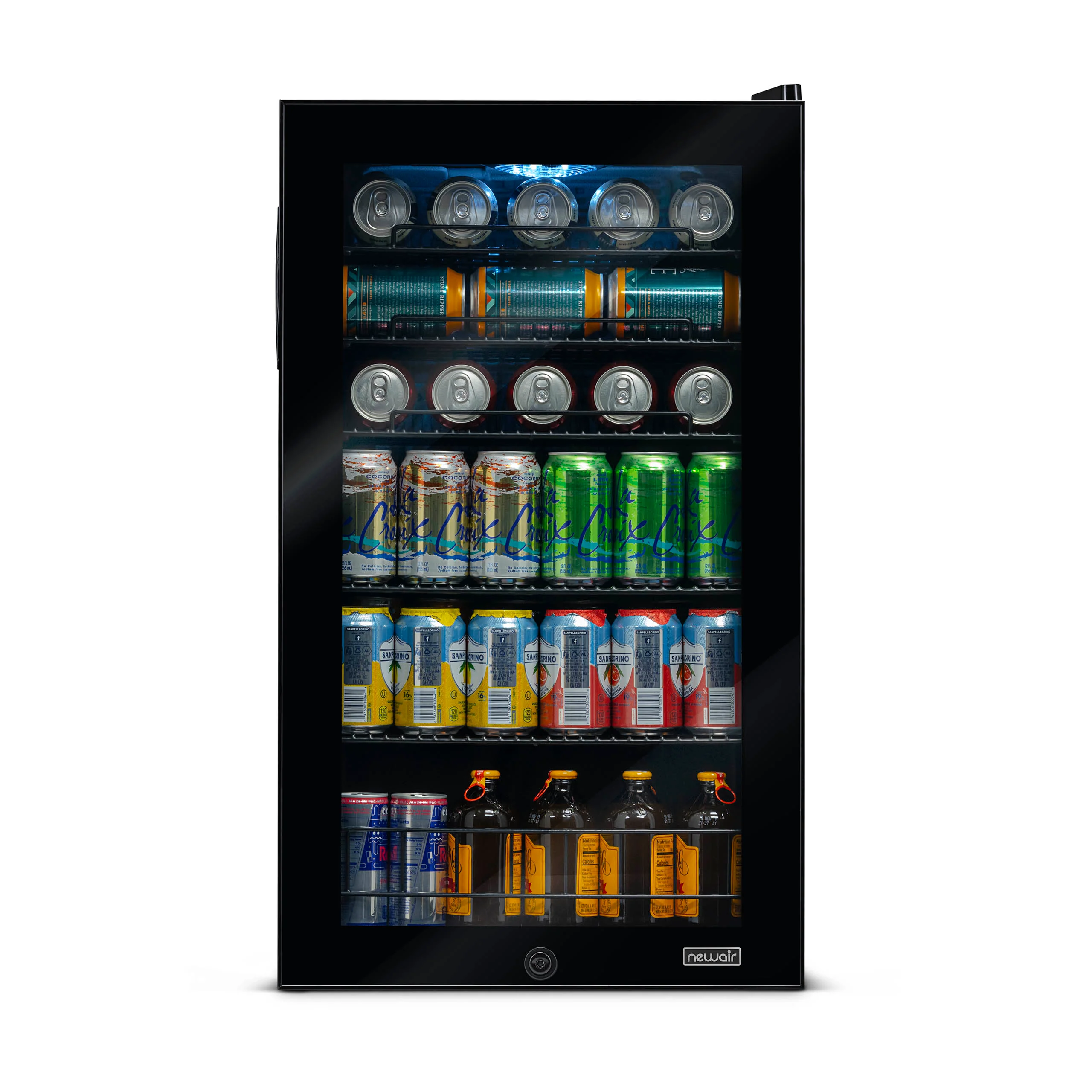 2026 Newair® 126-Can Freestanding Black Beverage Fridge - 18.8