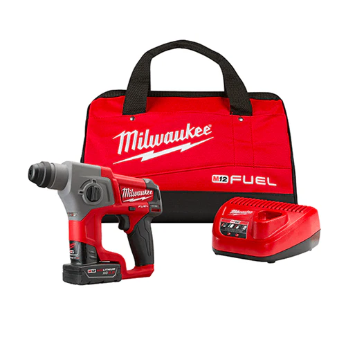 2026 Milwaukee 2416-21XC M12 FUEL 12V 5/8-Inch 4.0Ah SDS-Plus Rotary Hammer Kit