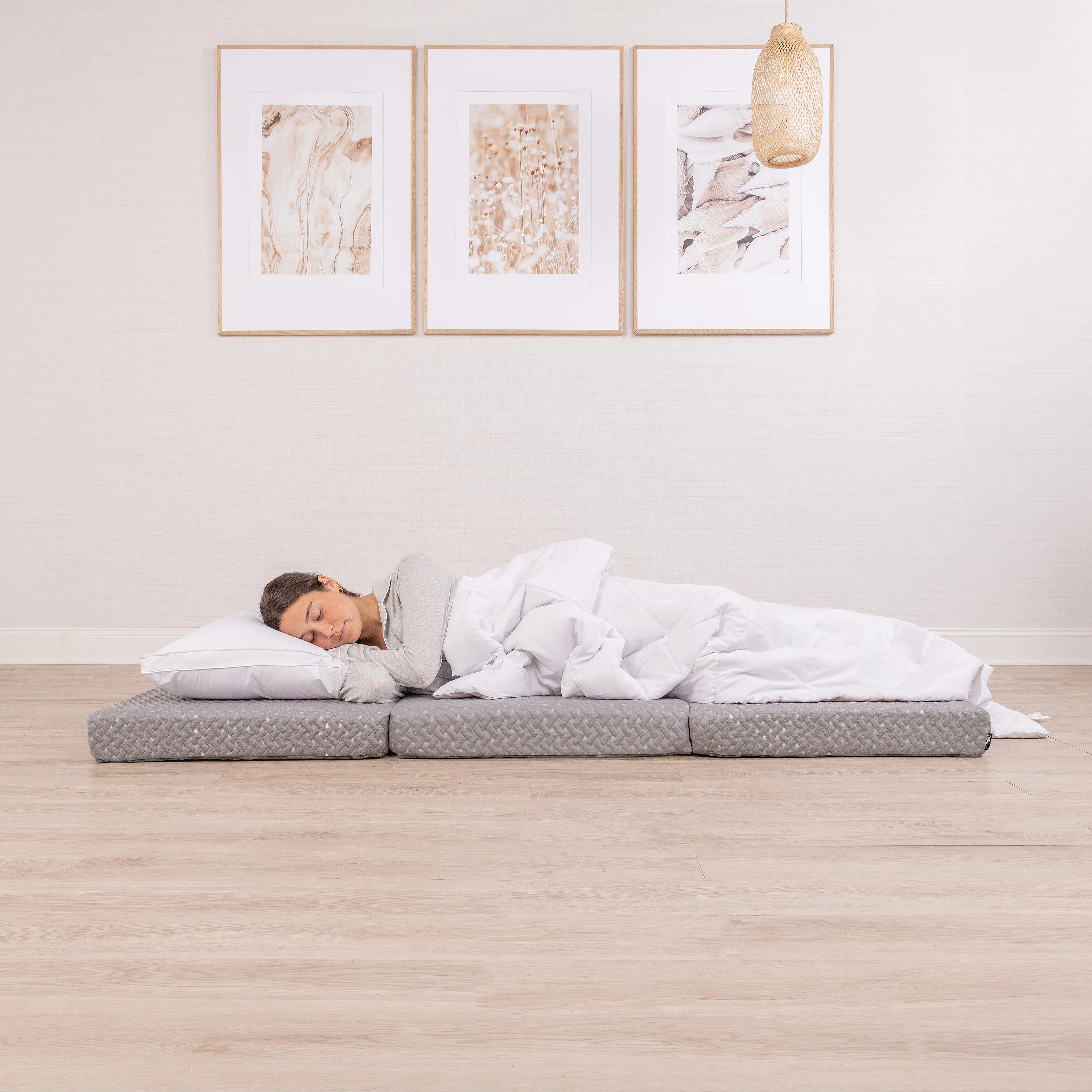 Milliard Premium Folding Mattress, Memory Foam Tri Fold with Waterproof Washable Cover, Single Size (75