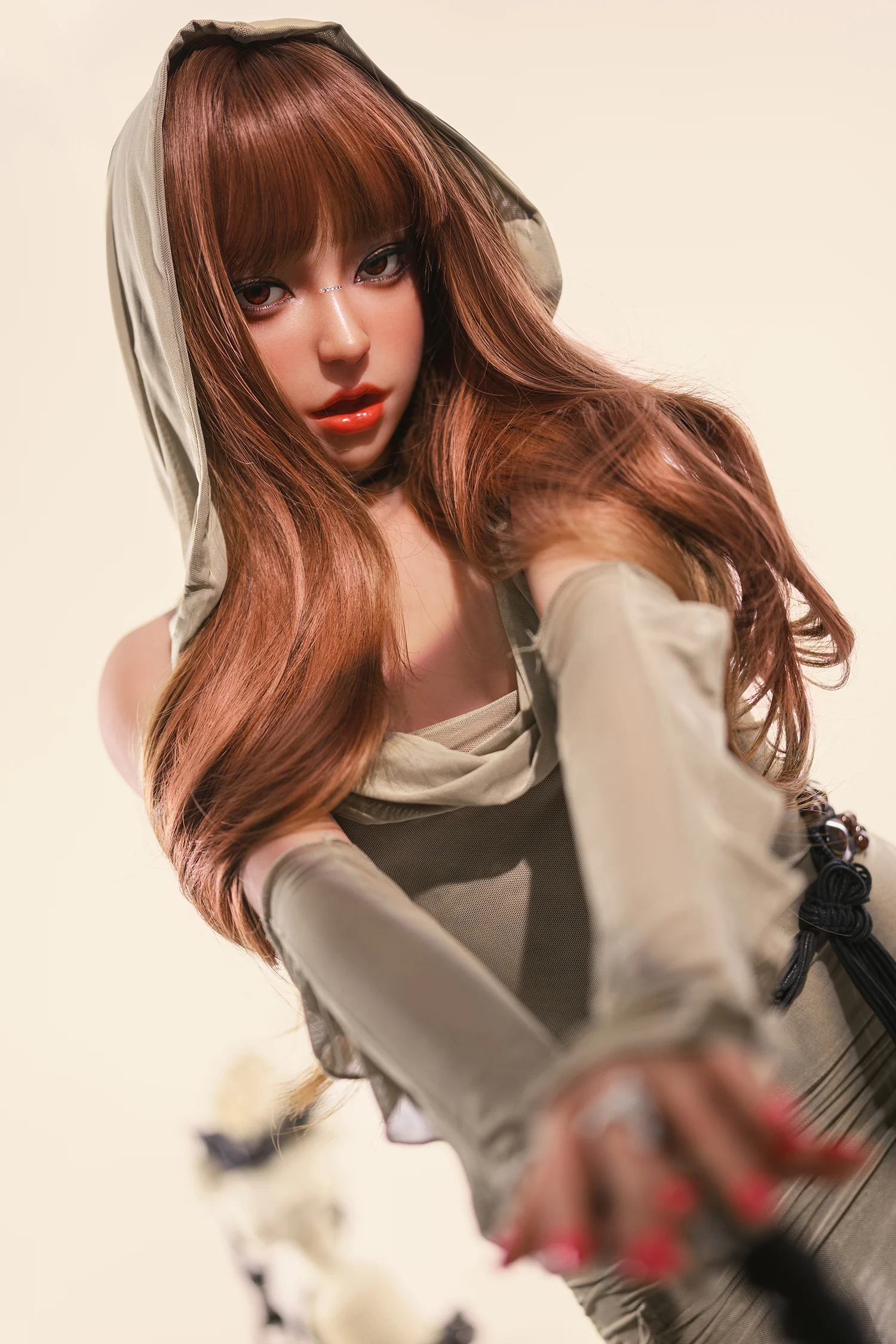 sex doll RC3-7 Days Delivery! Poppy-160cm/5ft3 Movable Jaw Silicone Head Sex Doll - R C