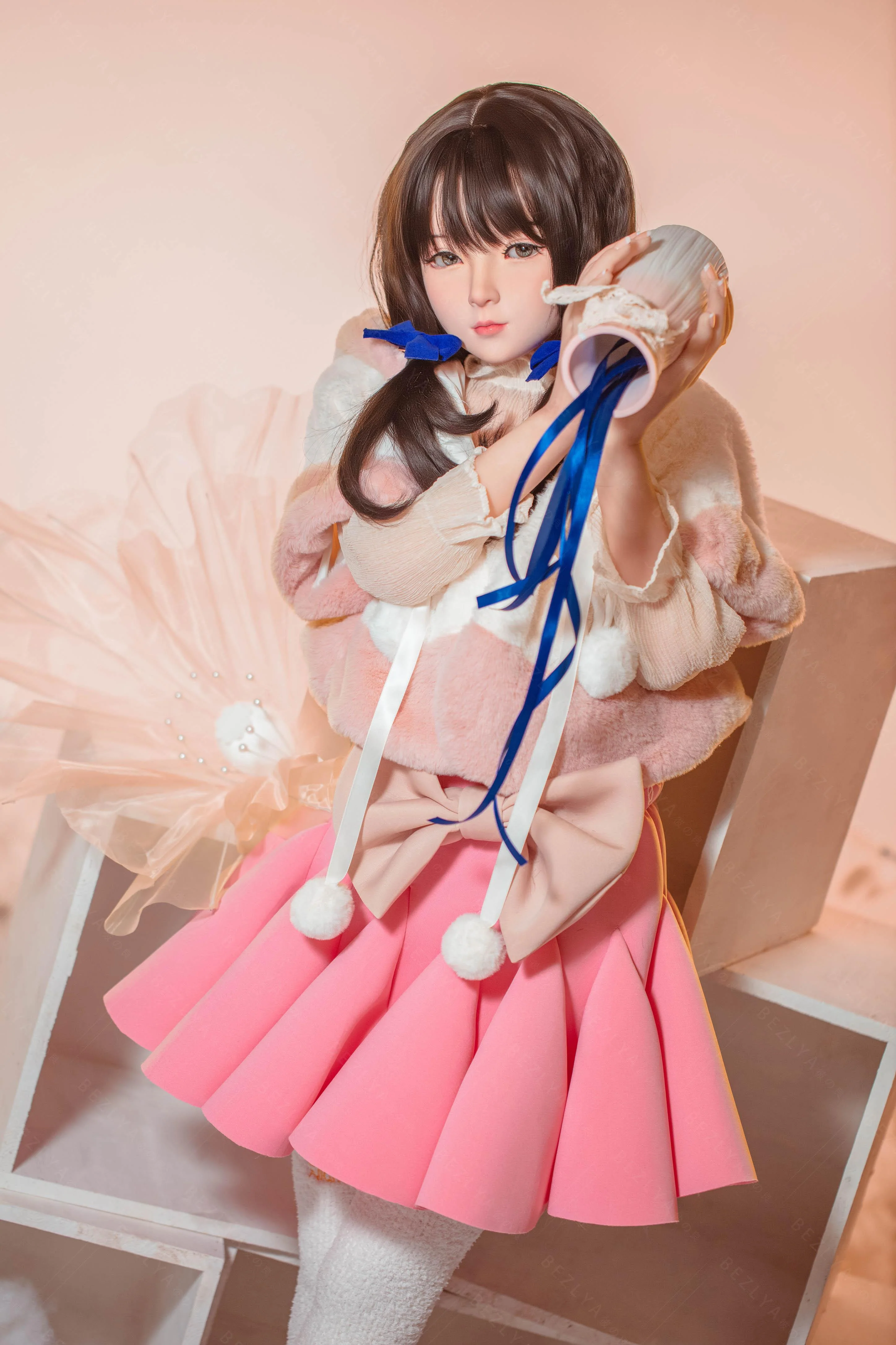 sex doll RCBezlya - Jasmine - 138cm/4ft6.25 - 2.0 AA-cup - Silicone Head + TPE Body Sex Doll - R C