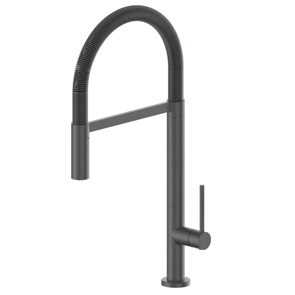 2026 ZLINE Incline Pull Down Single Handle Kitchen Faucet in Gun Metal (INC-KF-GM)