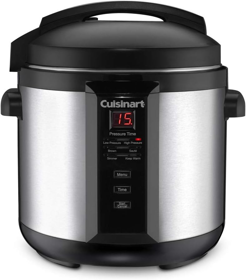 2026 Cuisinart 6-Quart Electric Pressure Cooker, Stainless Steel, Digital Controls, Multi-Function, Model CPC-600N1
