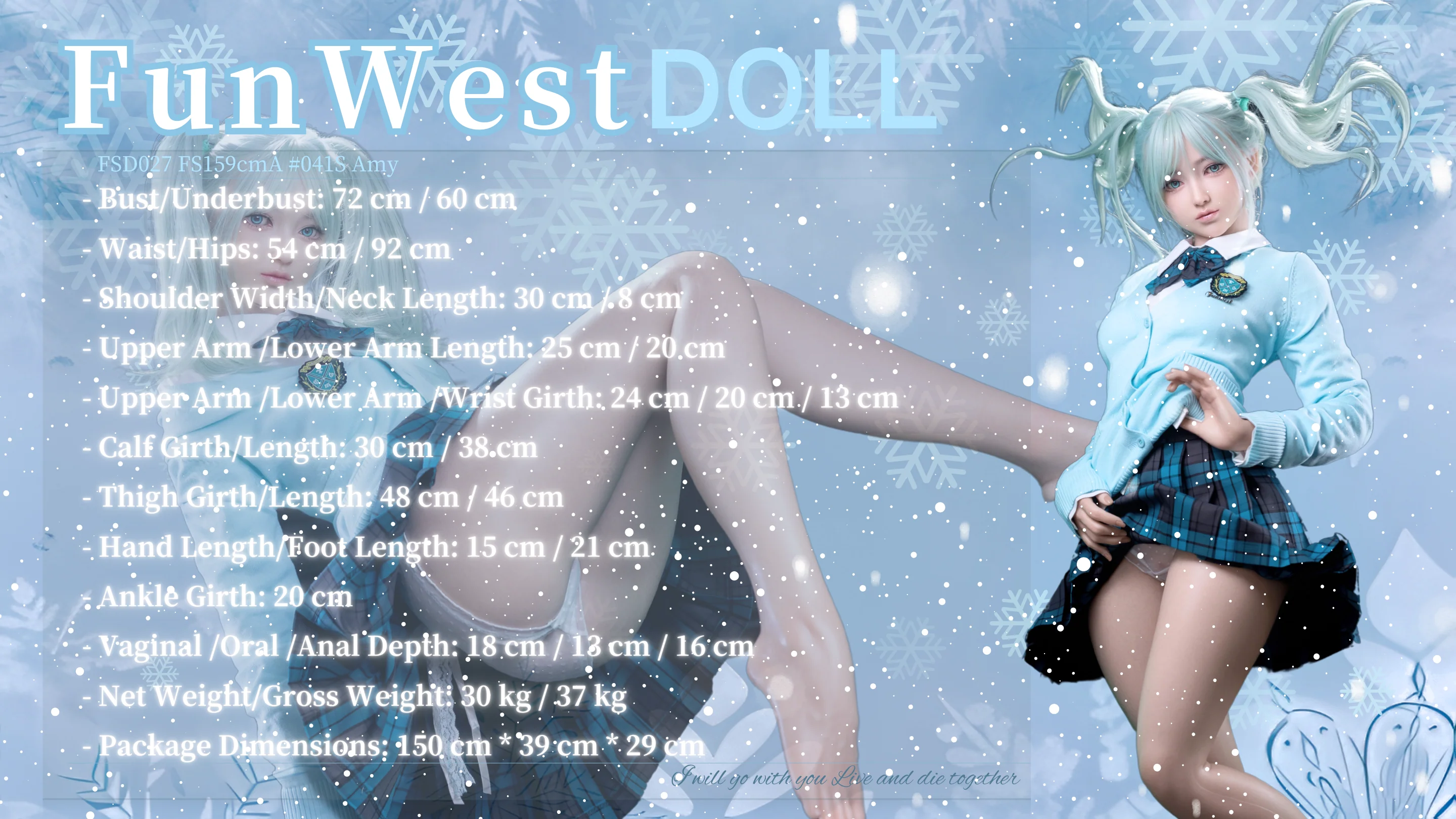 sex doll RCFunWest Doll - Amy - 159cm/5ft2 A-cup - Silicone Sex Doll - R C