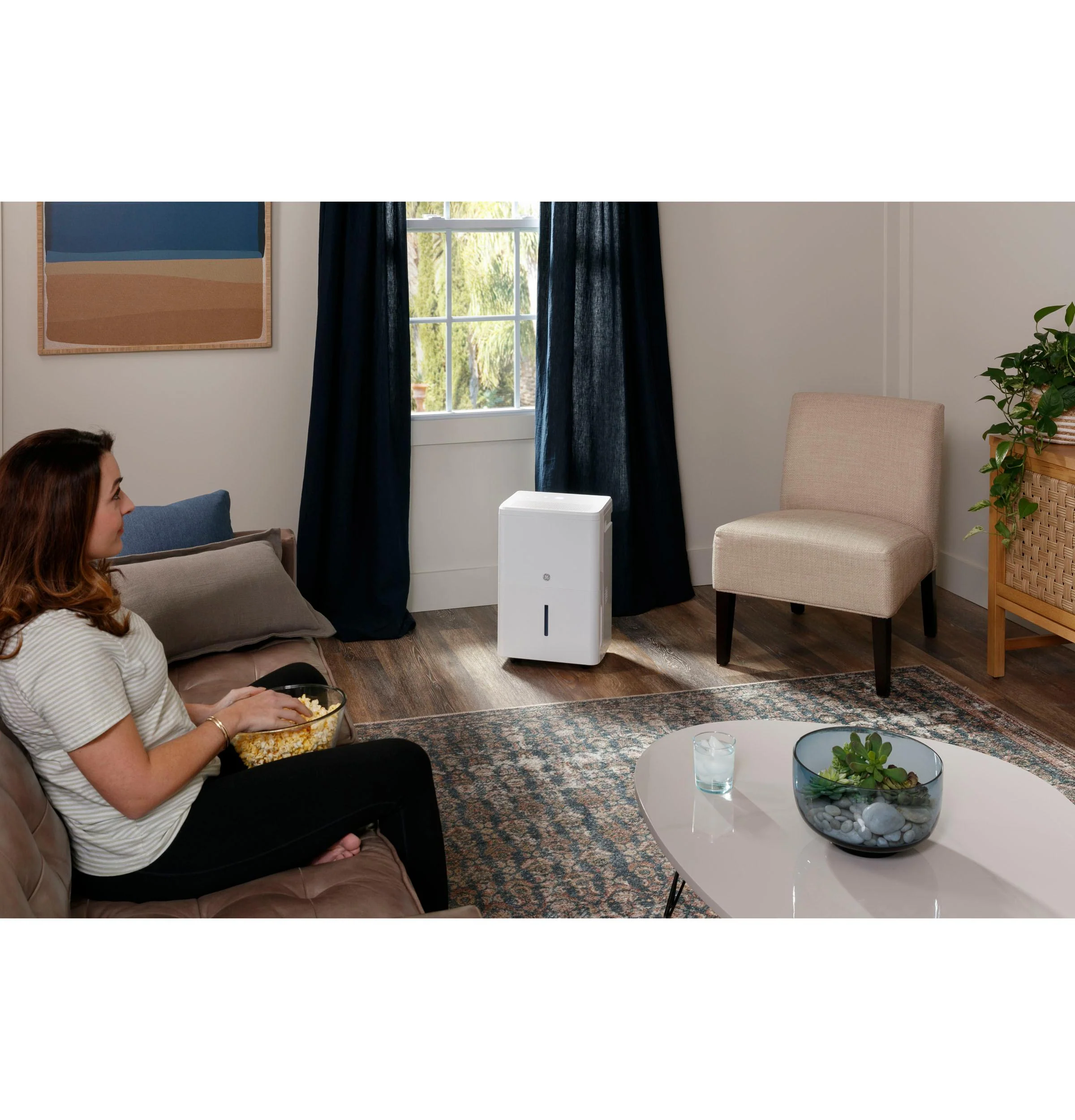 2026 Ge Appliances ADHR35LB Ge® 35 Pint Energy Star® Portable Dehumidifier With Smart Dry For Very Damp Spaces