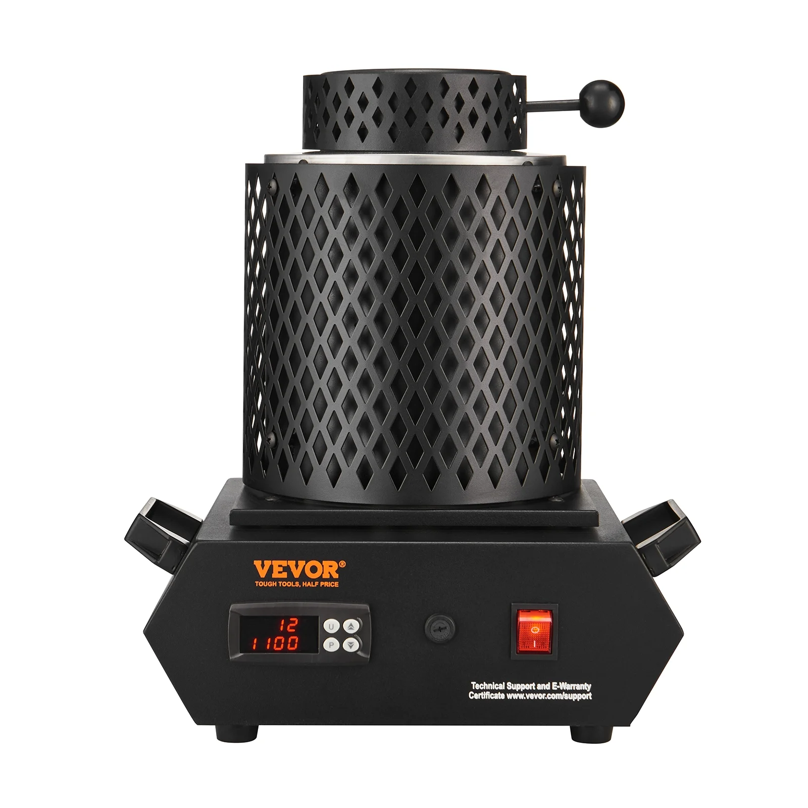 SKYSHALO Gold Melting Furnace, 1+3 KG Electric Digital Smelting Furnace, 1350W 2102℉/1150℃ Electric Melting Furnace Casting Refining Jewelry Precious Metals Gold Silver Copper Aluminum