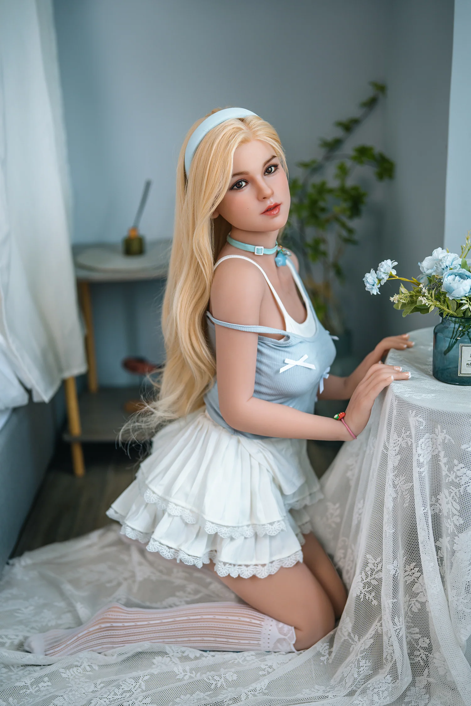 sex doll RC3-7 Days Delivery! Isla-150cm/4ft11 Movable Jaw Transplanted Hair Silicone Head Sex Doll - R C