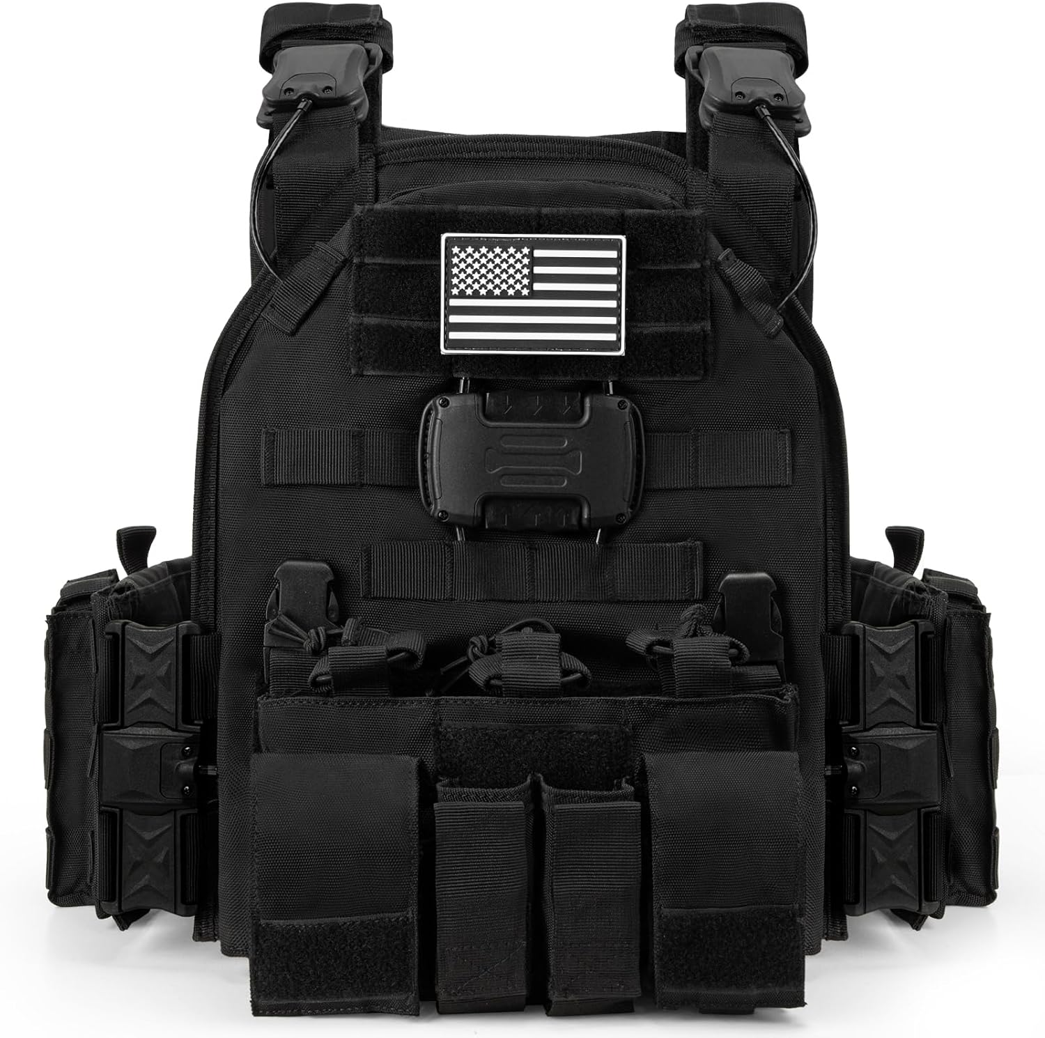 2026 Magnetic Tactical Vest for Men: Plate Carrier Vest Quick Release One-Button Disassembly Lightweight Vest