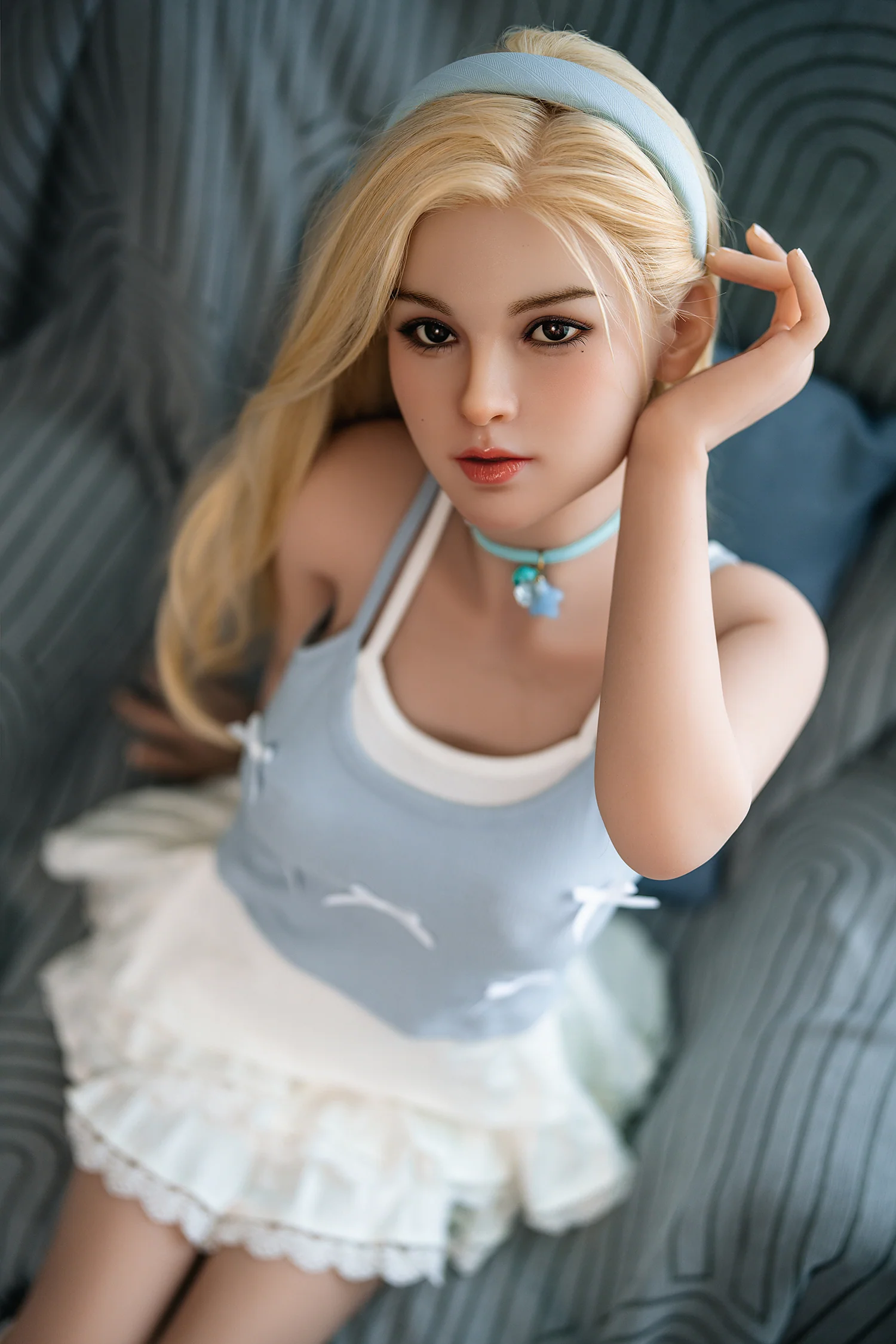 sex doll RC3-7 Days Delivery! Isla-150cm/4ft11 Movable Jaw Transplanted Hair Silicone Head Sex Doll - R C