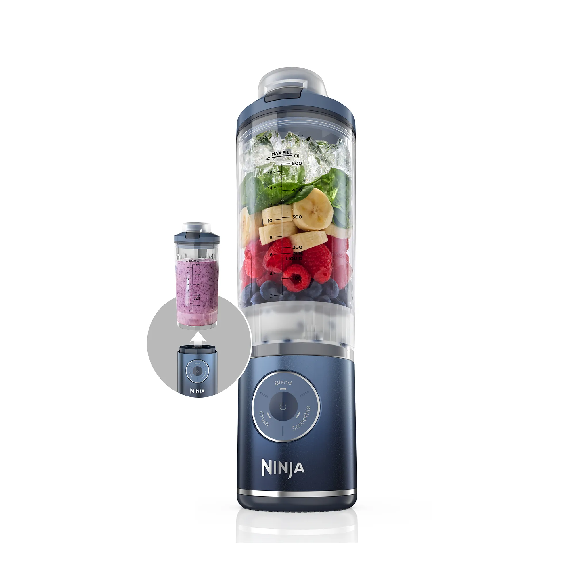 2026 Ninja Blast™ Max Cordless Portable Blender with Auto-iQ® Technology – Ice Crushing Power On the Go