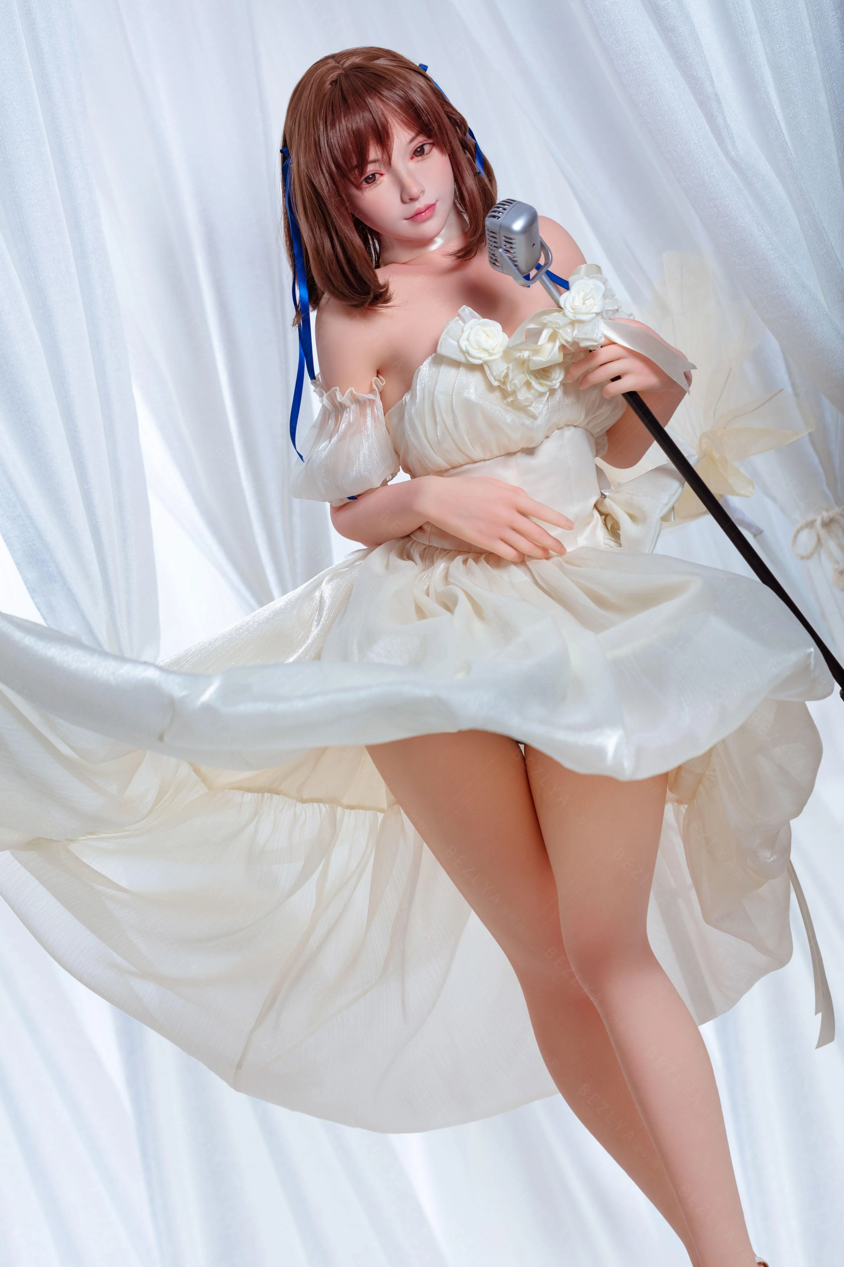 sex doll RCBezlya - Holly - 155cm/5ft1 - 2.0 B-cup - Silicone Head + TPE Body Sex Doll - R C