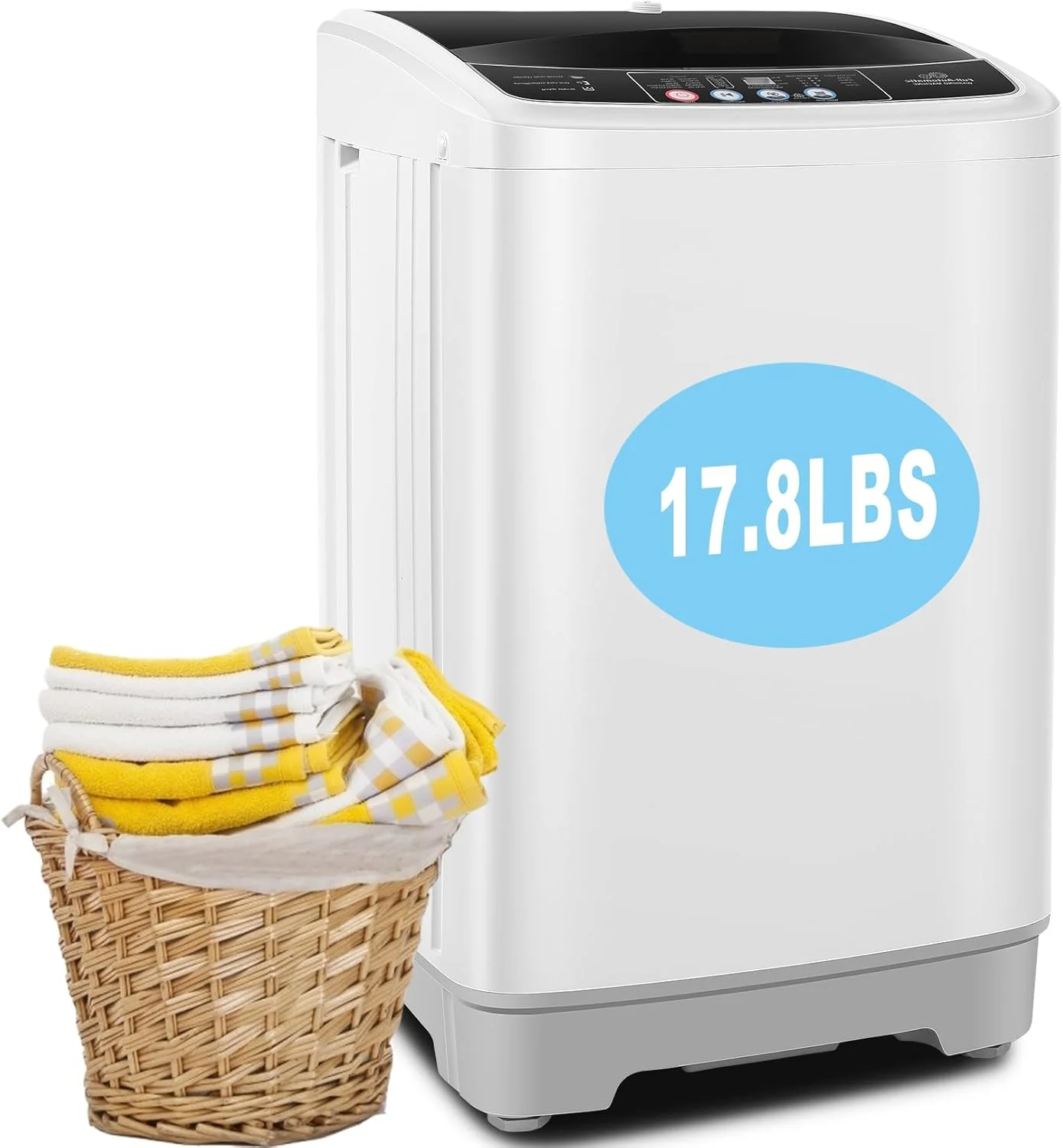 2026 20Lbs Portable Washing Machine Nictemaw Portable Washer, 2.8 Cu.ft Washer and Dryer Combo with Drain Pump, 10 Programs 8 Water Level Compact Laundry Washer for Home, Apartment, RV, Dorms