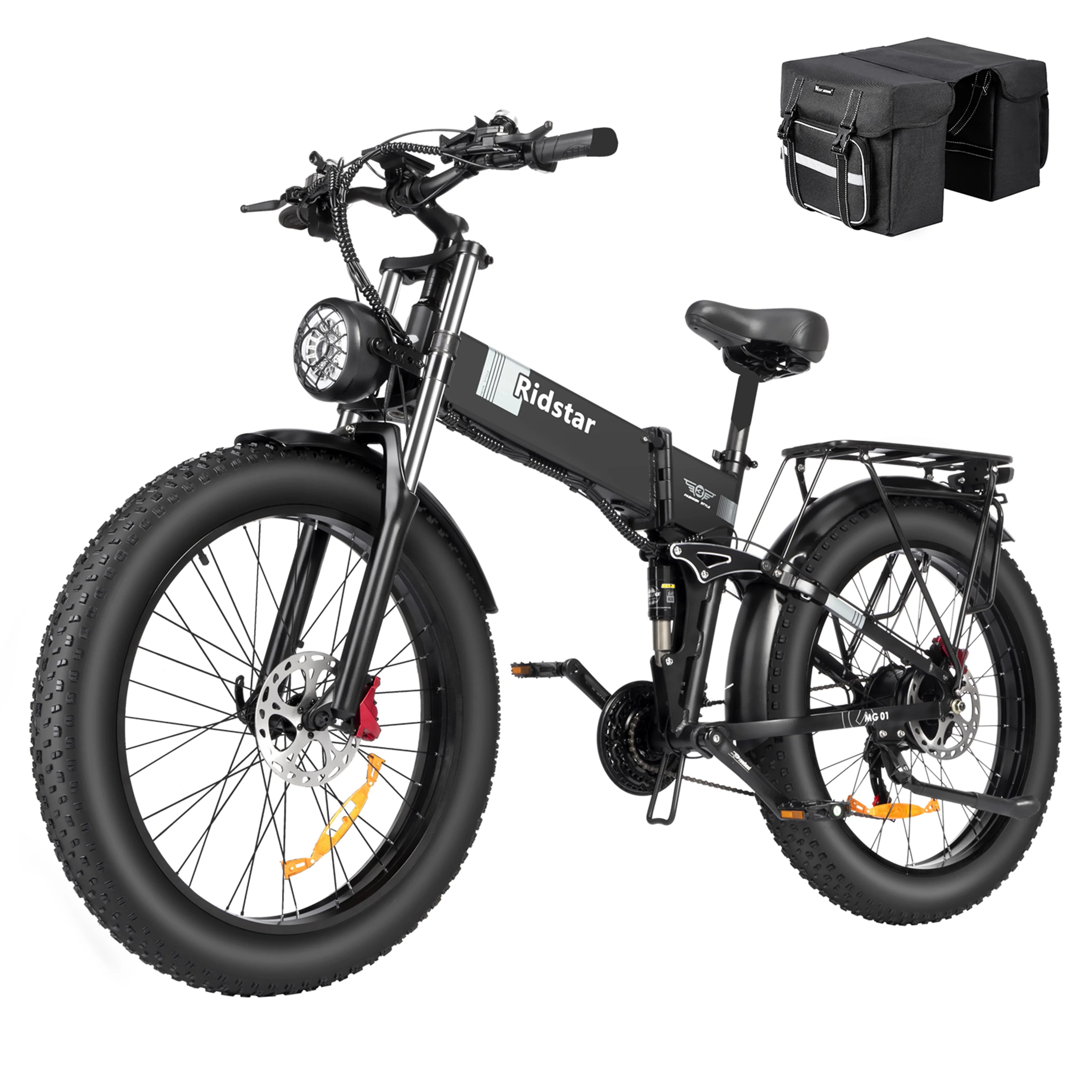 2026 Eletric Bike for Adults, 750W Motor 48V 20Ah Removable Battery 26'' Fat Tire Folding E-Bike Shimano 21-Speed MTB Cycling UL2849