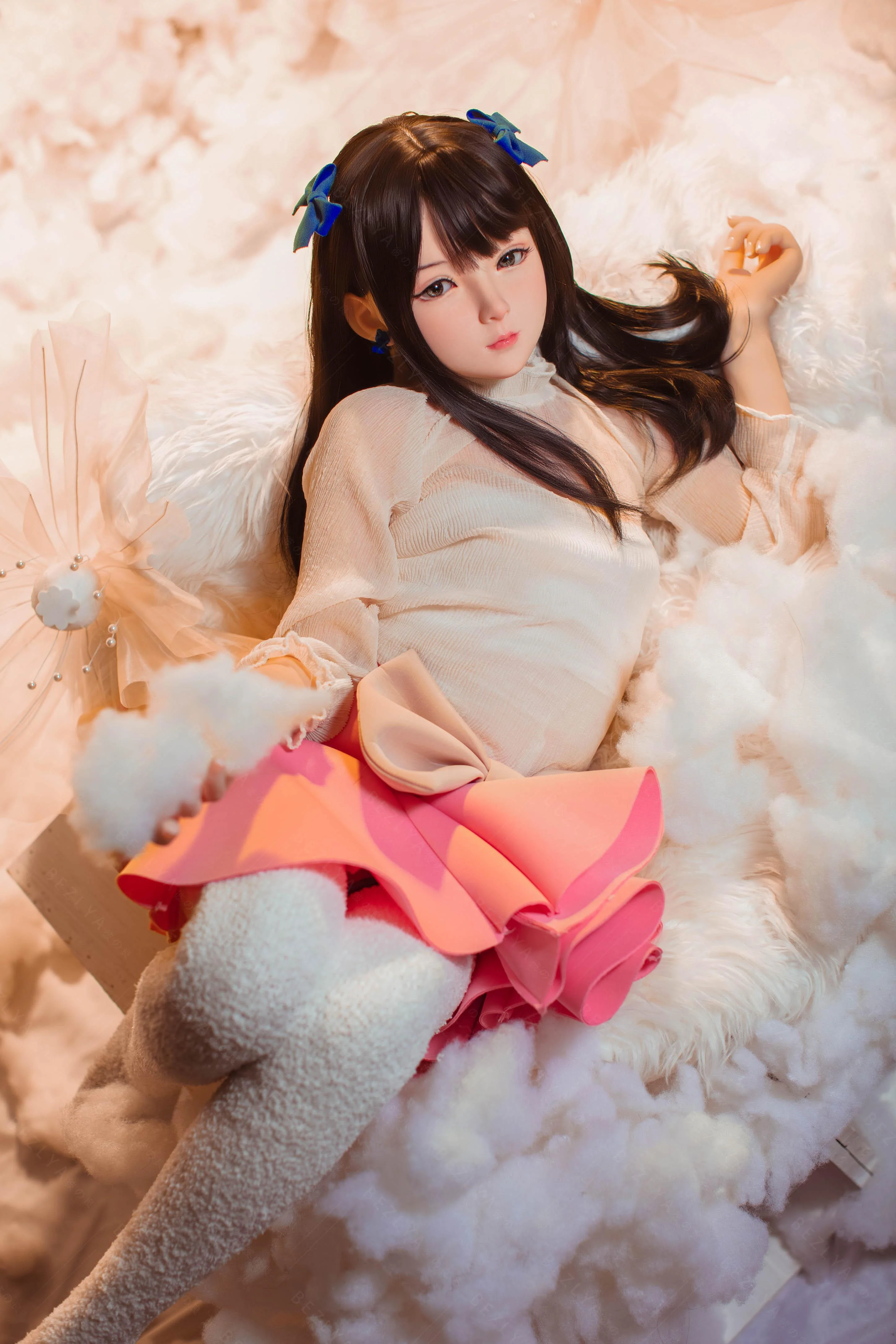 sex doll RCBezlya - Jasmine - 138cm/4ft6.25 - 2.0 AA-cup - Silicone Head + TPE Body Sex Doll - R C