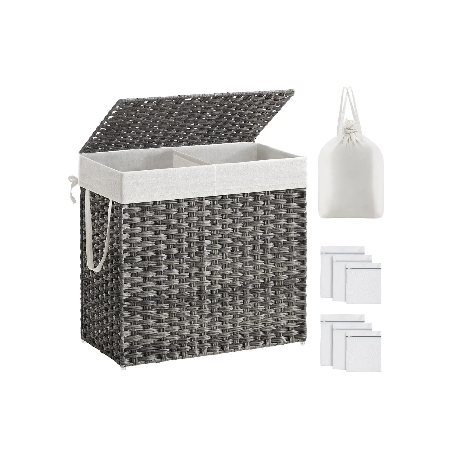 Gray Folding Chair with PE Plastic & Metal Tube Frame – 13”L x 26”W x 23.6”H, 110 lb Load Capacity