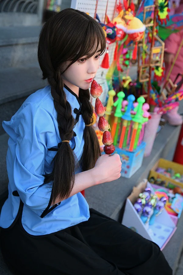 sex doll RC158cm / 5ft2 C-cup Asian Chinese Ancient Costume Style Silicone Sex Doll - FanReal Doll: Qian - R C