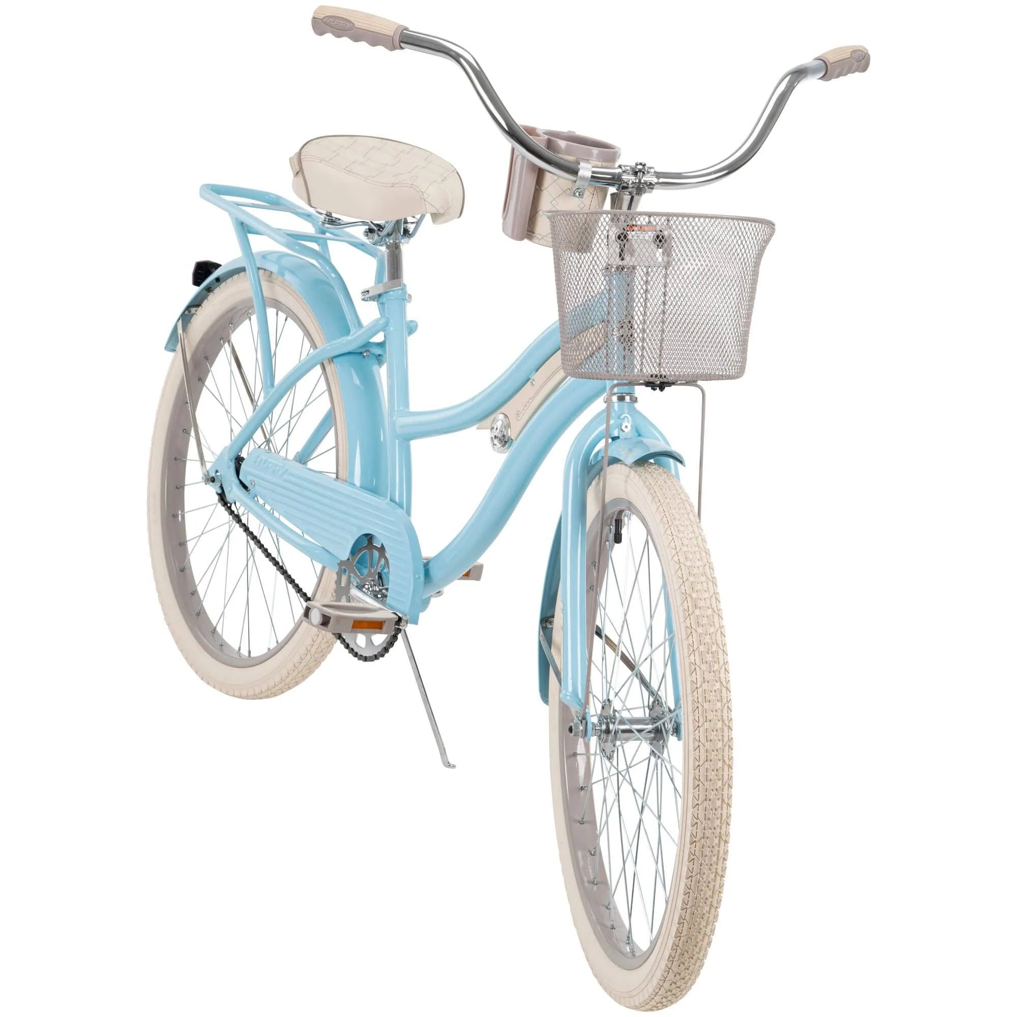 2026 Huffy 24 in. Girls nel Lusso Women's Classic Beach Cruiser Bike, Light Blue