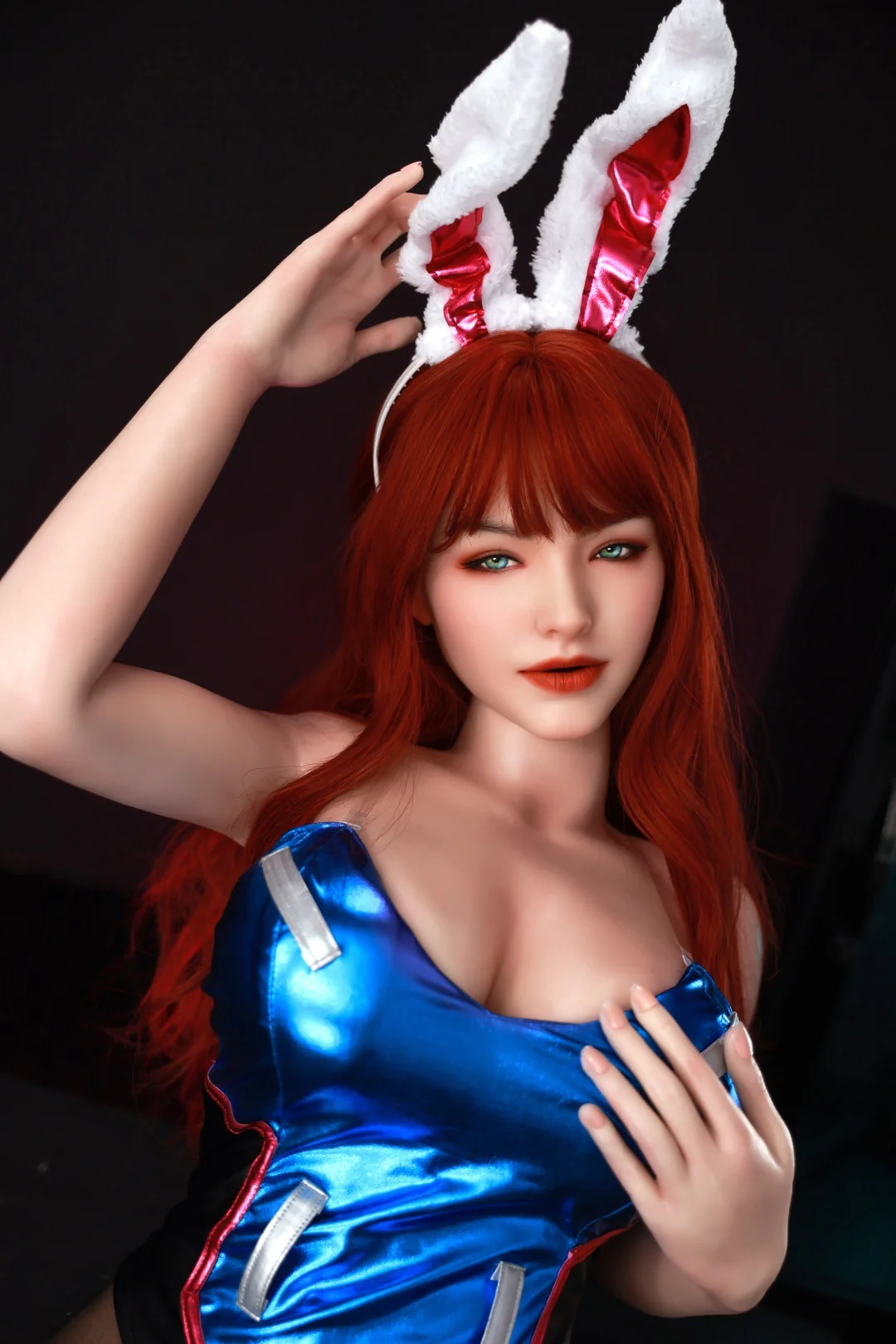 sex doll RC5ft5 / 165cm Movable Jaw Silicone Bunny Girl Sex Doll - Orange In丨Meg - R C