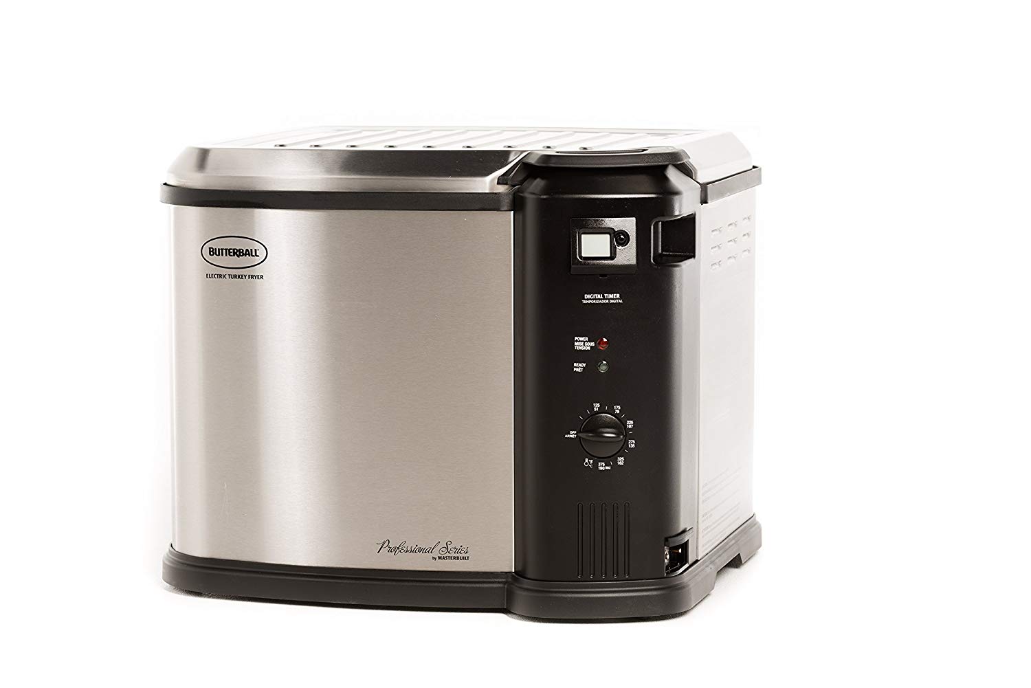 Butterball XL Electric Turkey Fryer, 20 lb Capacity, Analog Controls, Digital Timer, 1650W Heating, Easy Clean, Safe Design