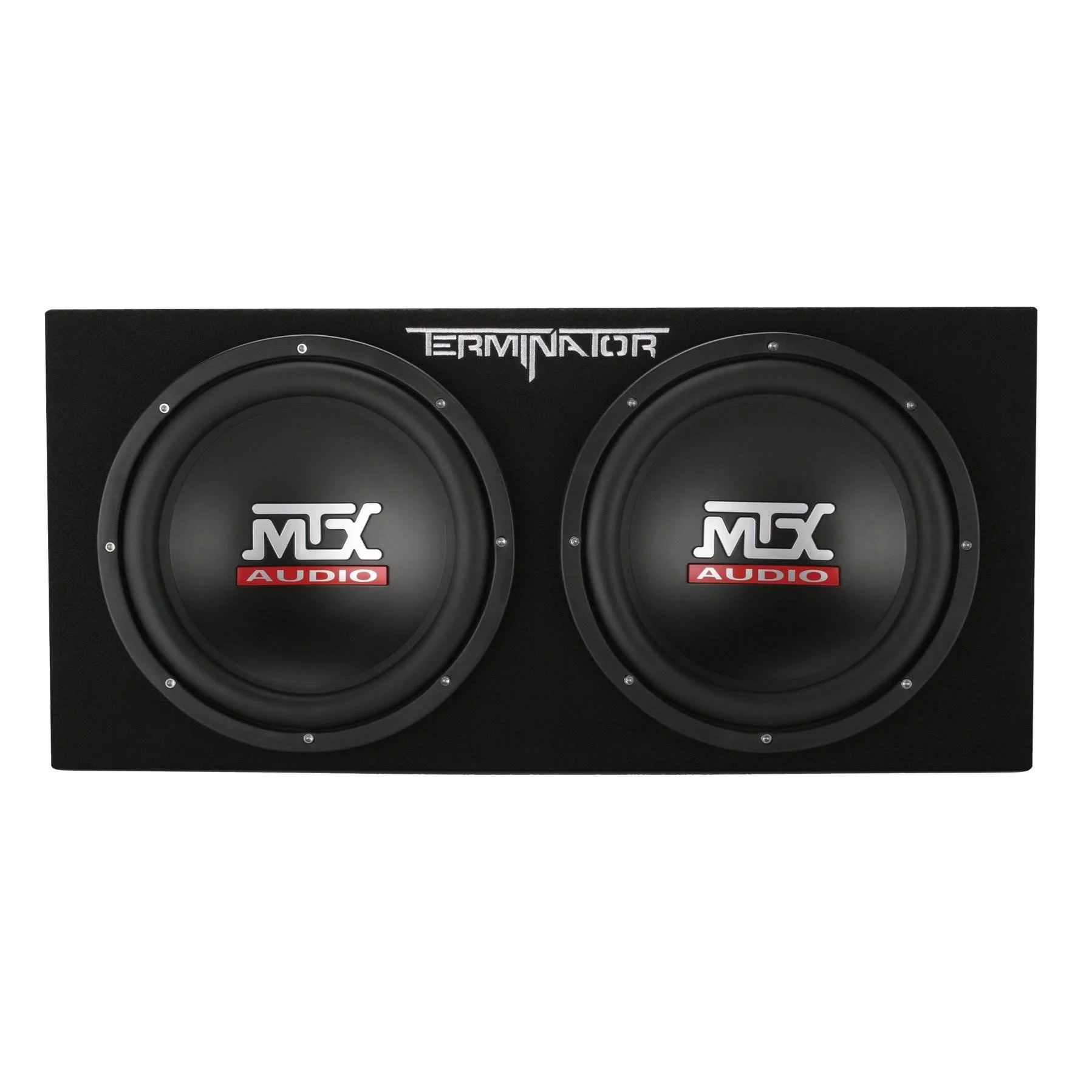 2026 MTX 12-Inch 2000-Watt Max Car Audio Dual Loaded Subwoofer Box Enclosure (2 Pack)