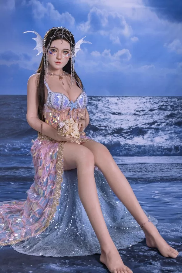 sex doll RC160cm / 5ft3 Big Boobs Mermaid Princess Anime Sex Doll - Dime Doll: Nalani - R C