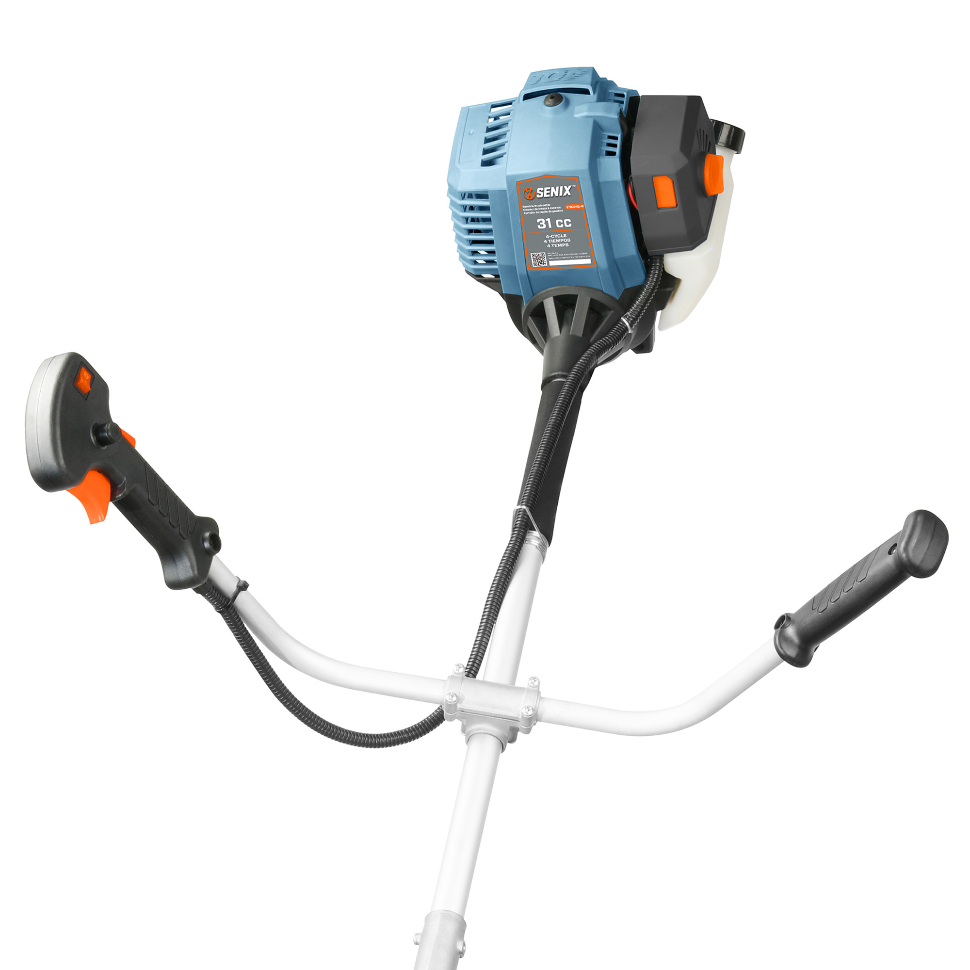 2026 SENIX 31 cc 4-Cycle Gas Powered 10-in Brush Cutter/17.7-in Cutting Swatch, Bump Feed, GTBCU4QL-M