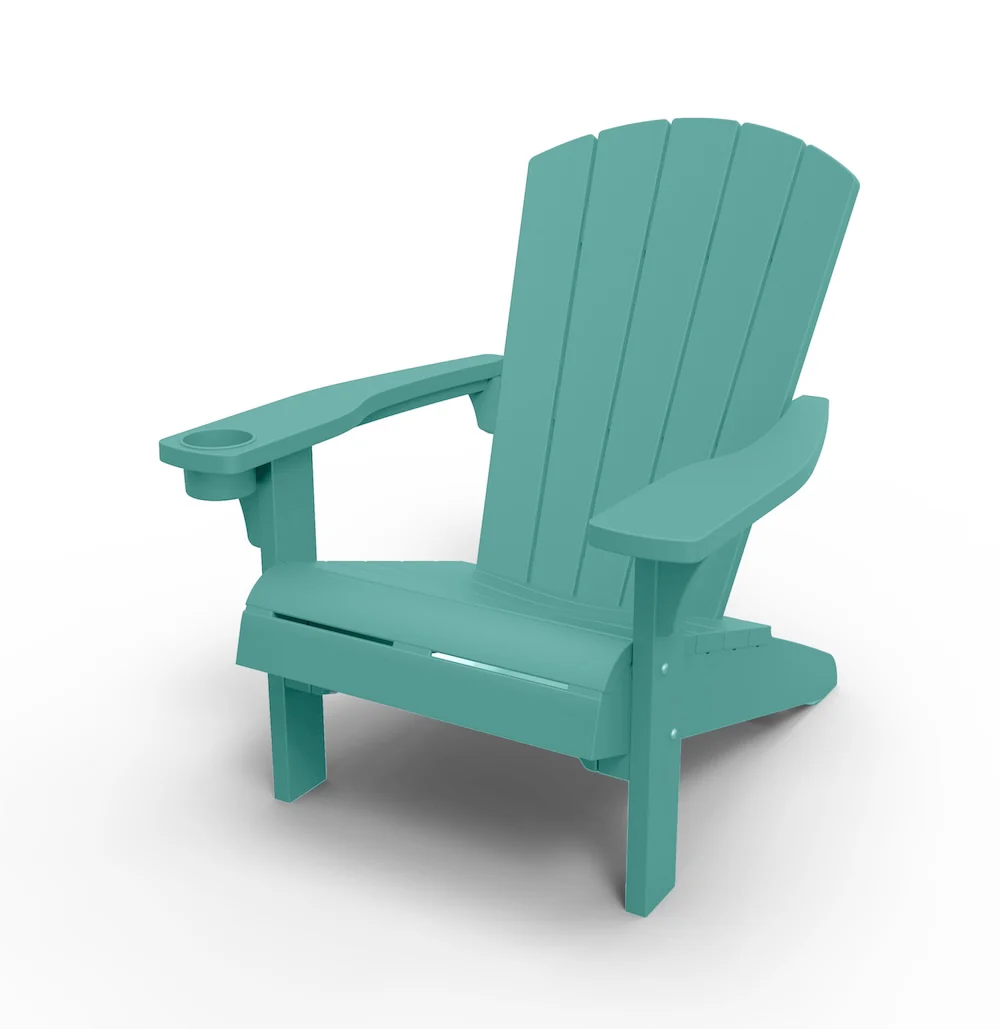 2026 PRE ORDER: SEP. - Keter Alpine Adirondack Chair - Aqua Teal