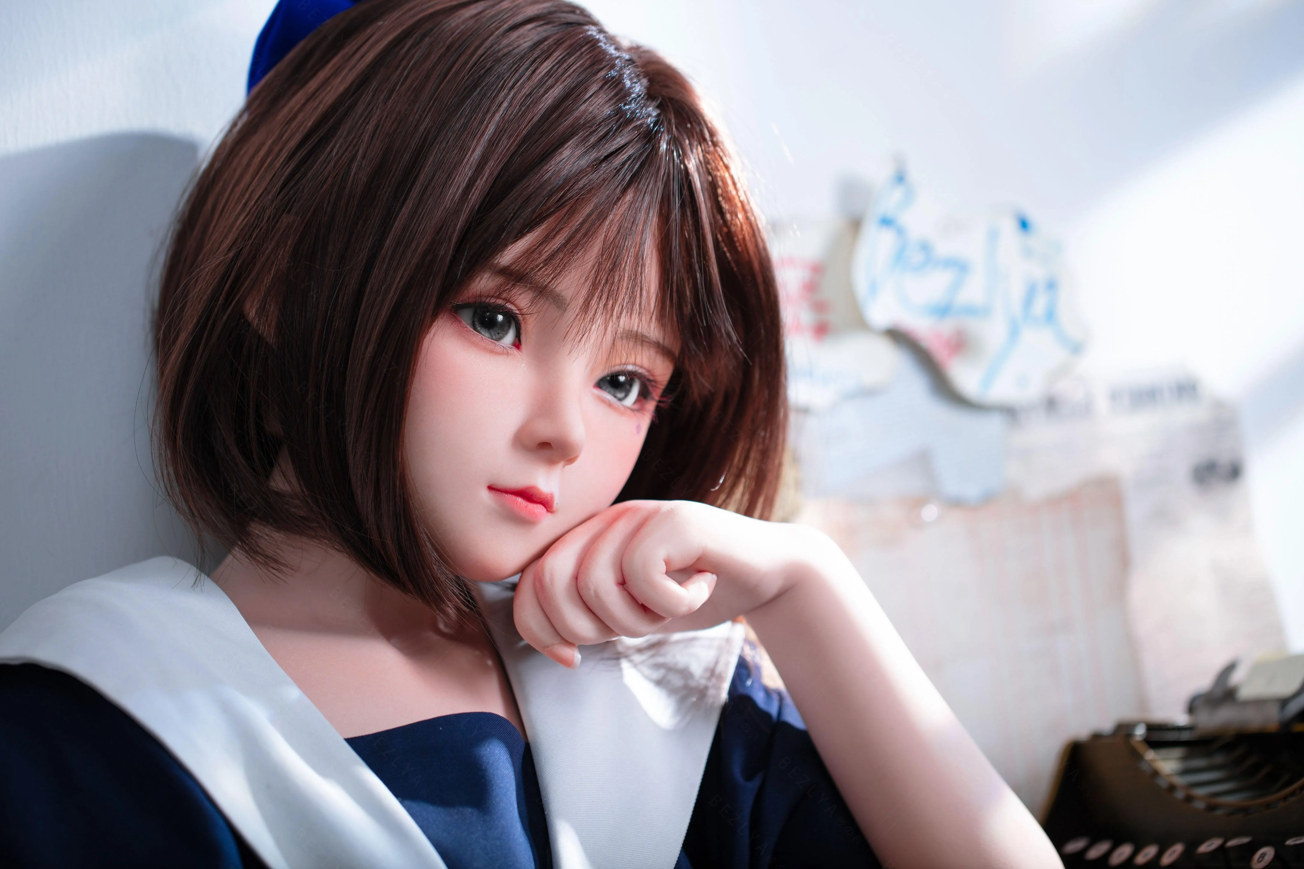 sex doll RCBezlya - Jasmine - 136cm/4ft5.5 - 2.1 AA-cup - Silicone Sex Doll - R C