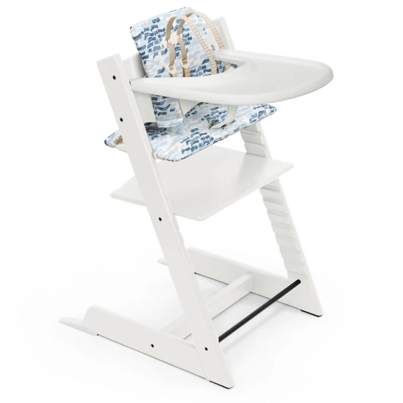 2026 Stokke® Tripp Trapp® High Chair Complete – Adjustable Ergonomic Wooden Chair with Baby Set & Tray, Grows with Child from 6 Months to Adulthood