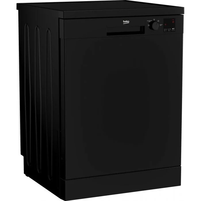 Beko 60cm Freestanding Black Dishwasher | DVN04320B