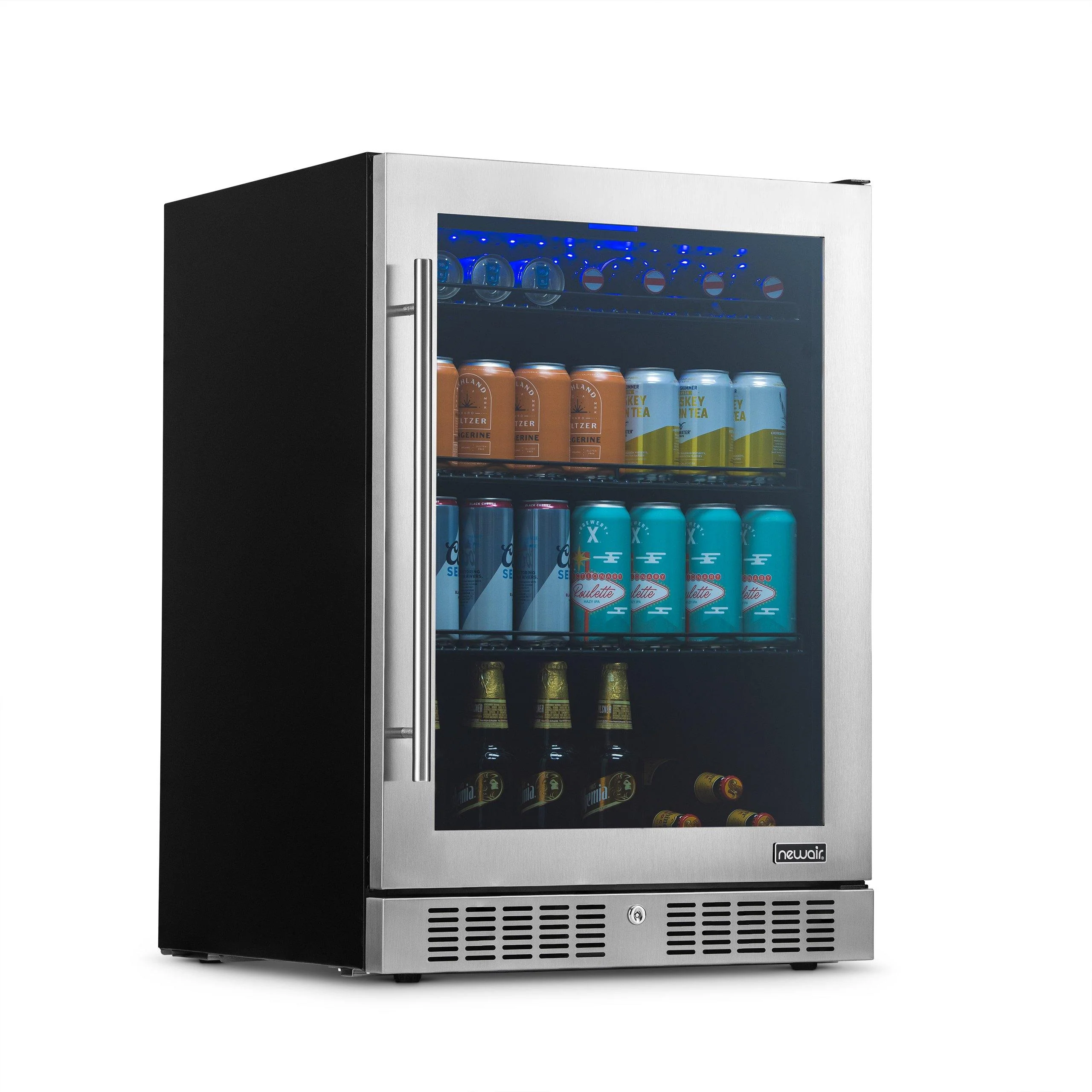 2026 Newair® 224-Can Built-In Stainless Steel Beverage Fridge - 24
