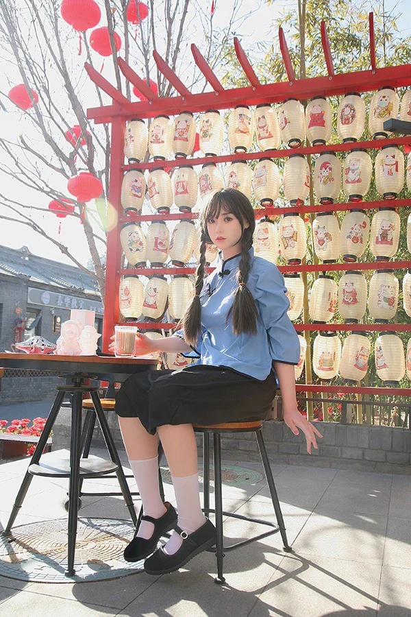 sex doll RC158cm / 5ft2 C-cup Asian Chinese Ancient Costume Style Silicone Sex Doll - FanReal Doll: Qian - R C