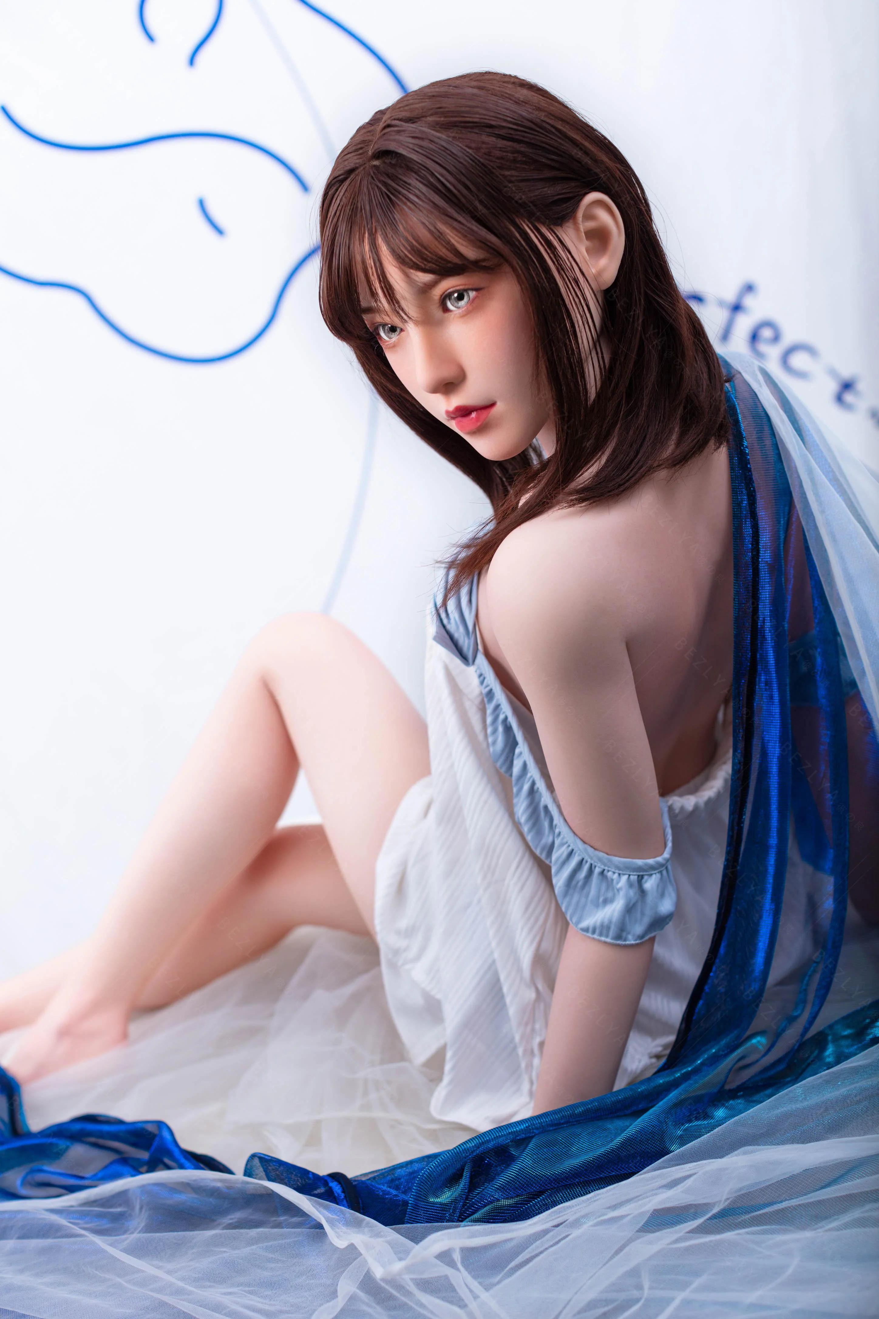 sex doll RCBezlya - Iris - 150cm/4ft11 - 2.1 B-cup - Silicone Sex Doll - R C